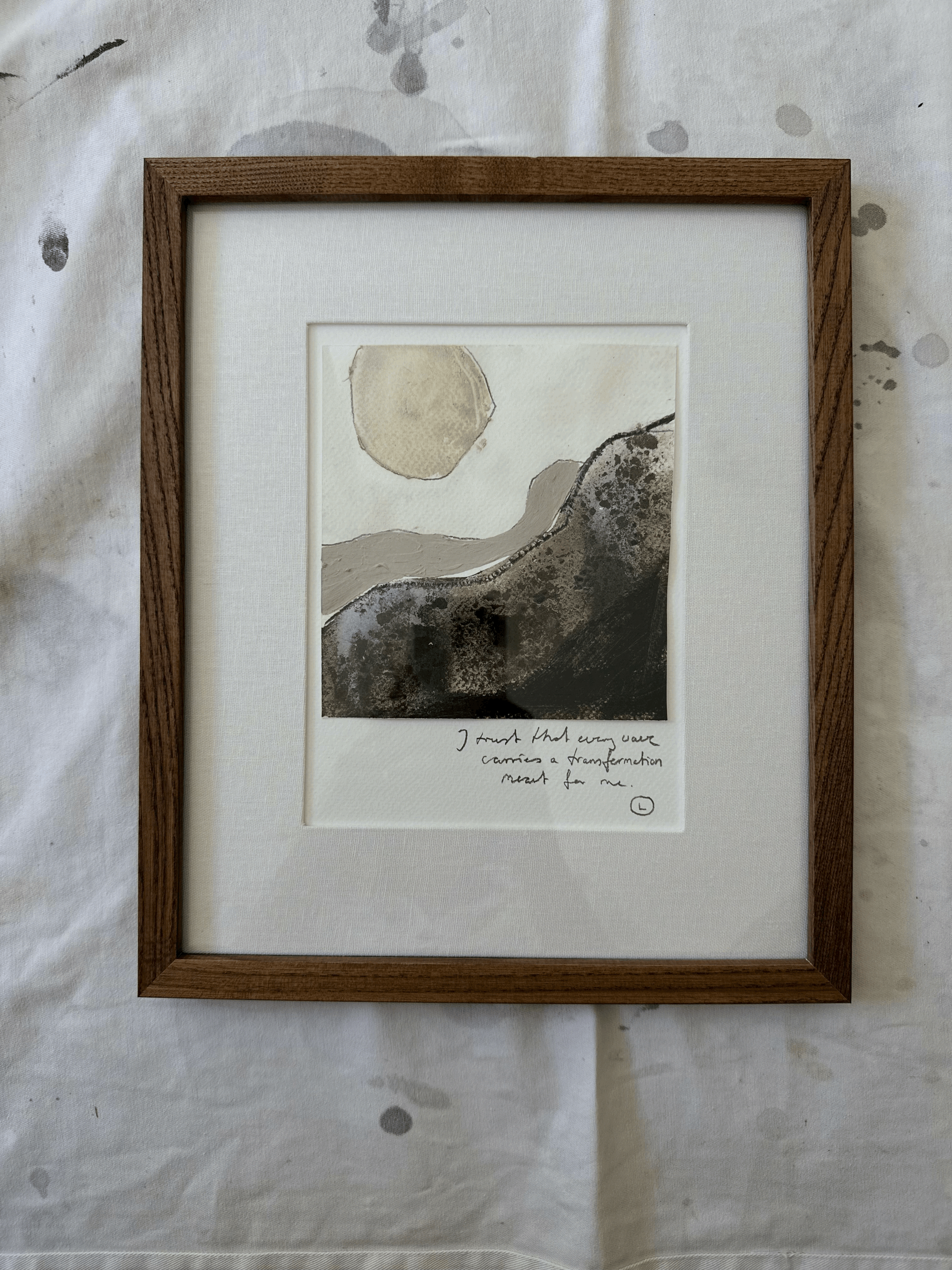 EARTHY WAVES - Paperwork No. 2 | gerahmt