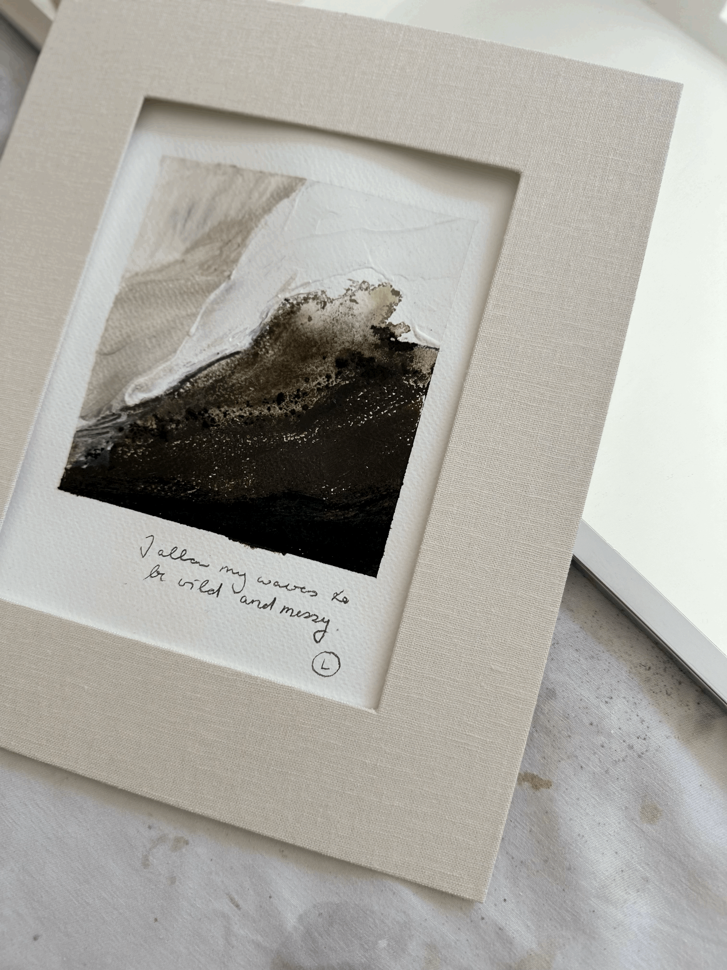 EARTHY WAVES - Paperwork No. 4 | gerahmt