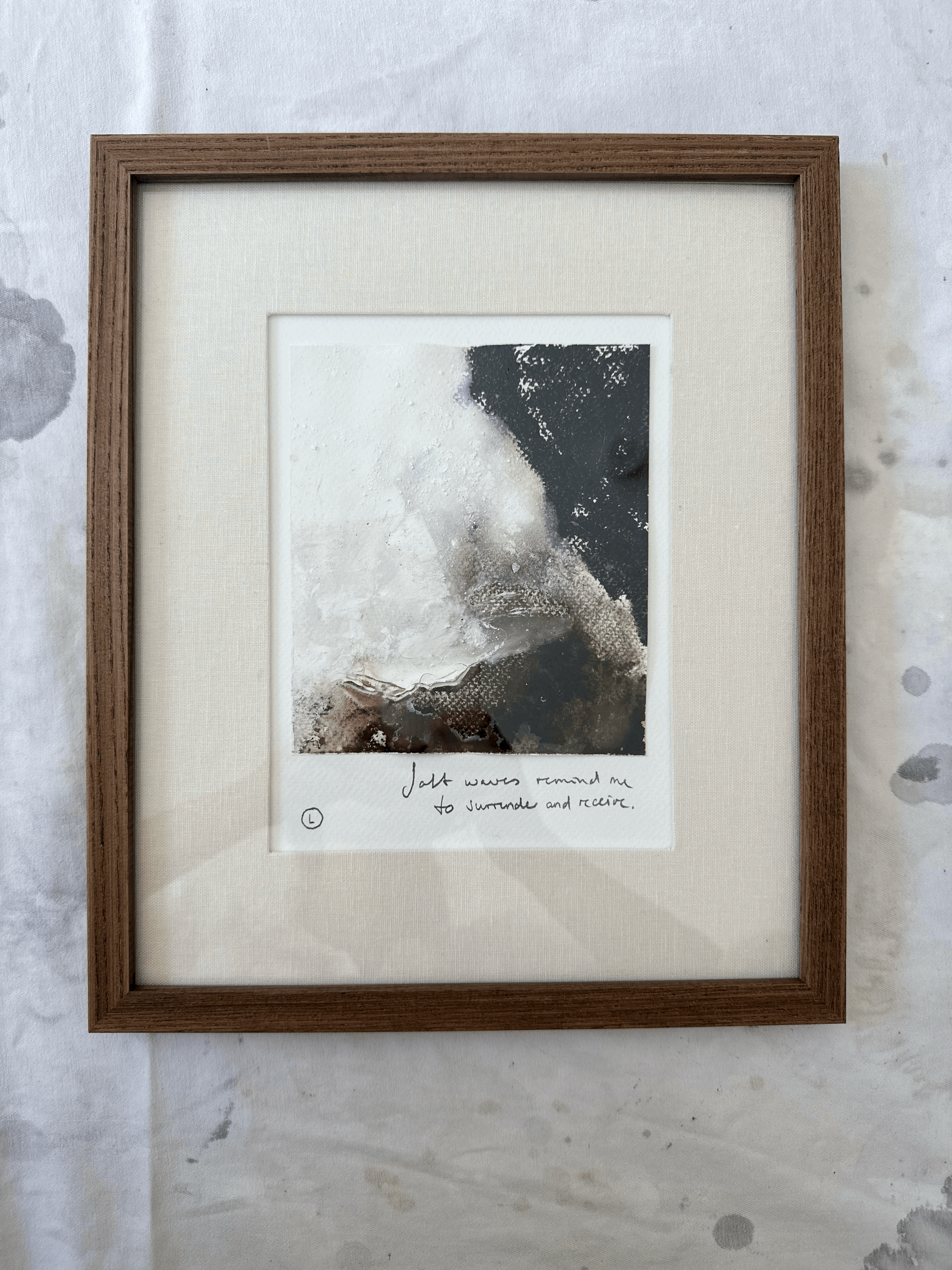 EARTHY WAVES - Paperwork No. 5 | gerahmt