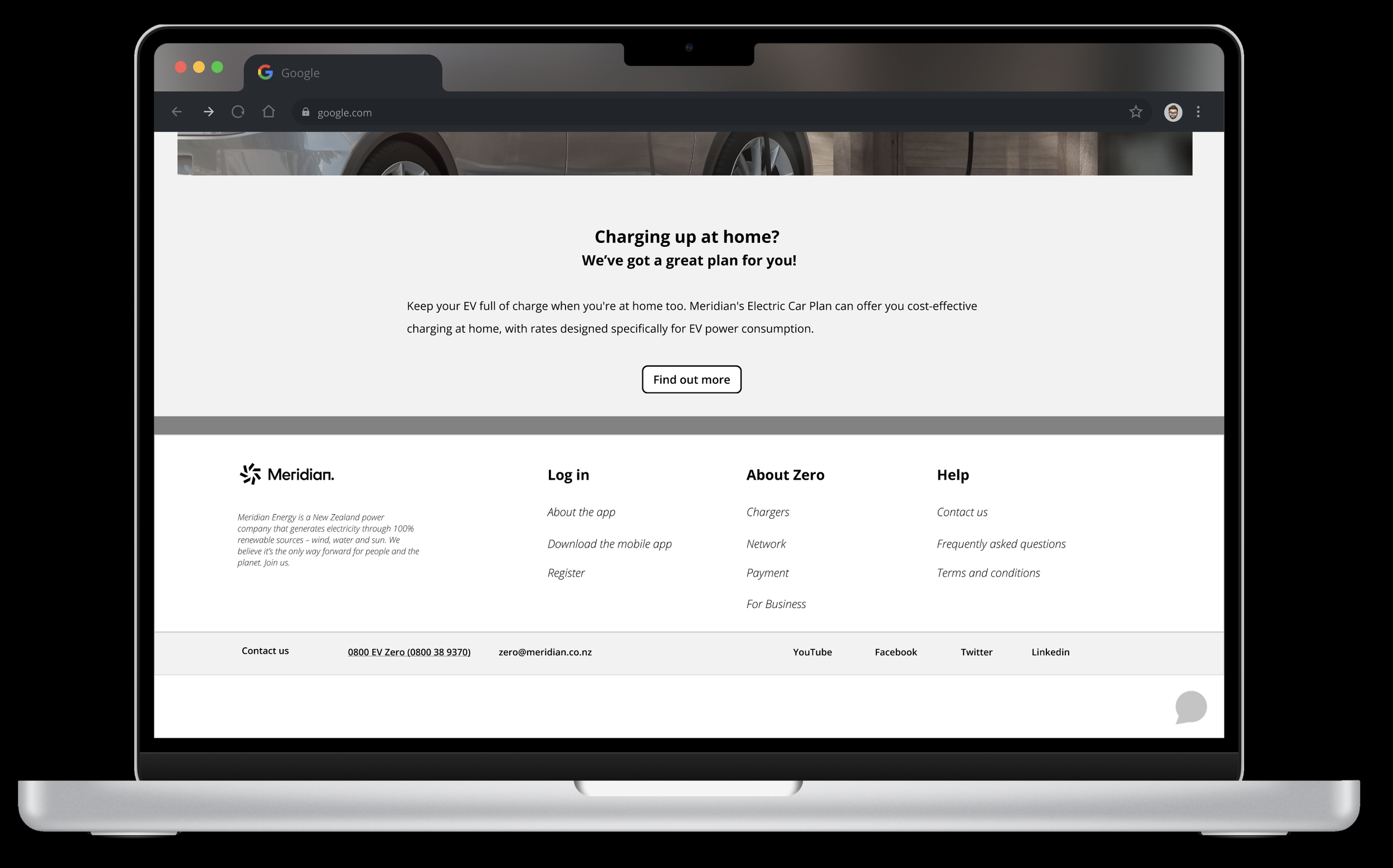 Example of desktop Zero wireframes