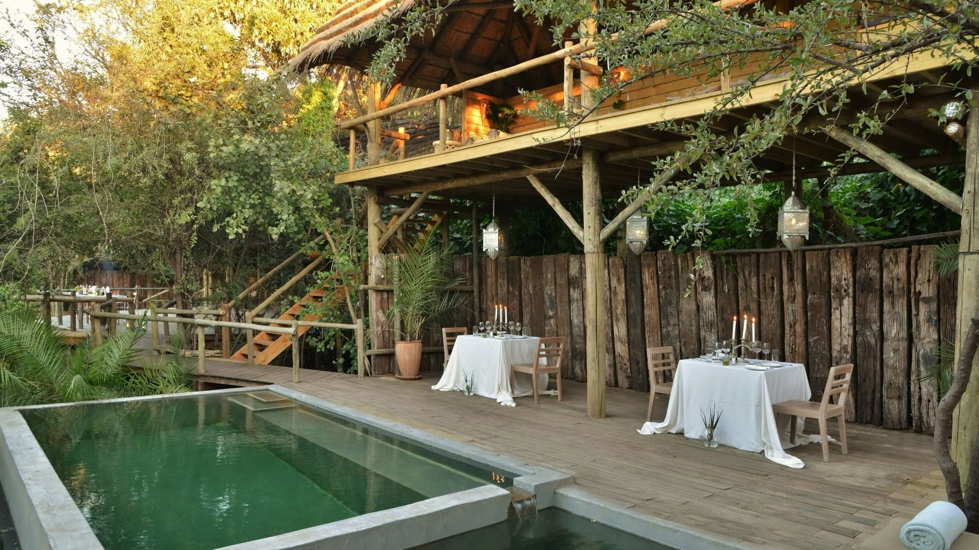 River-side safari accommodation on the Chobe