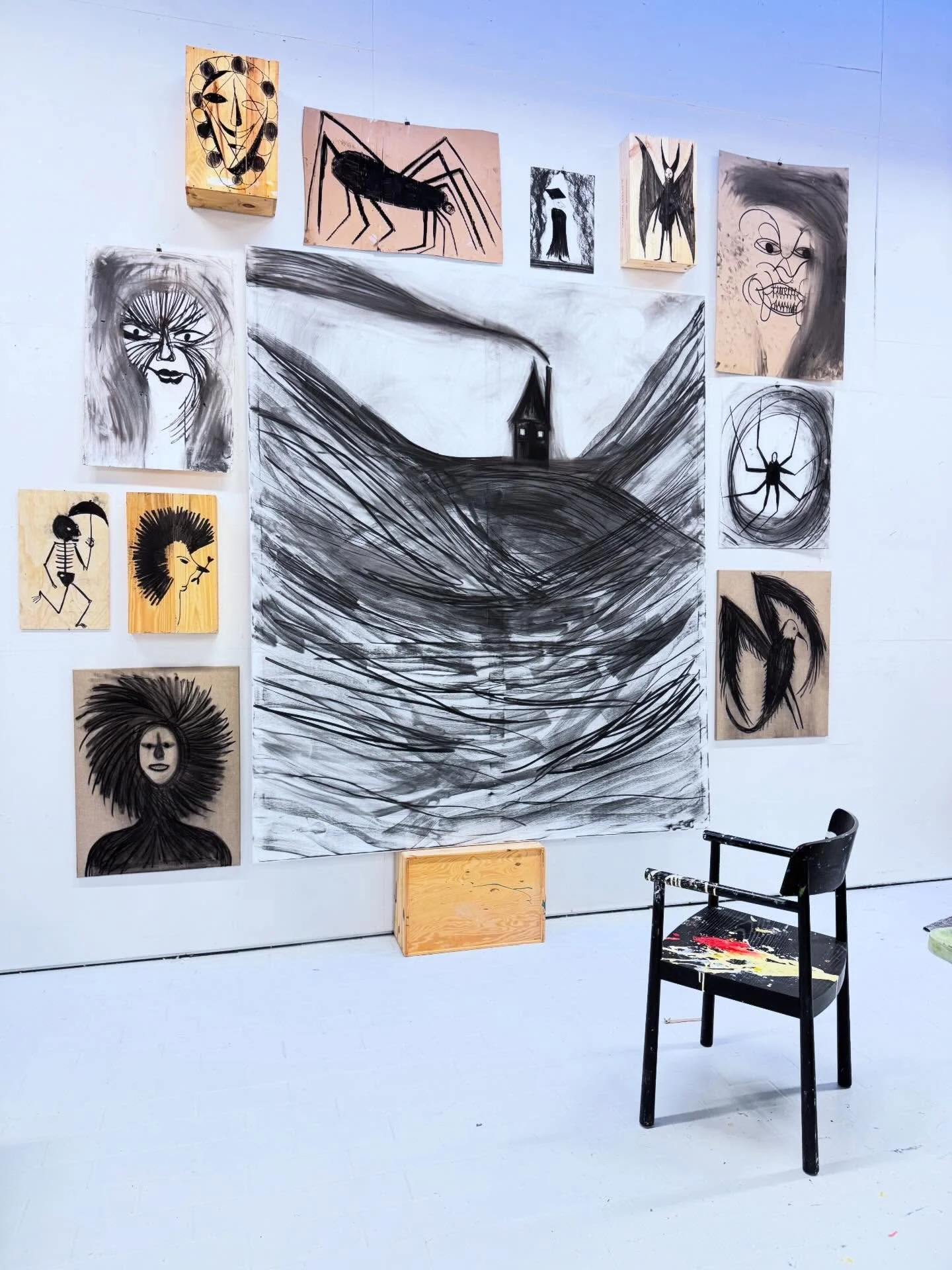 Charcoal work in progress🌚 #studio