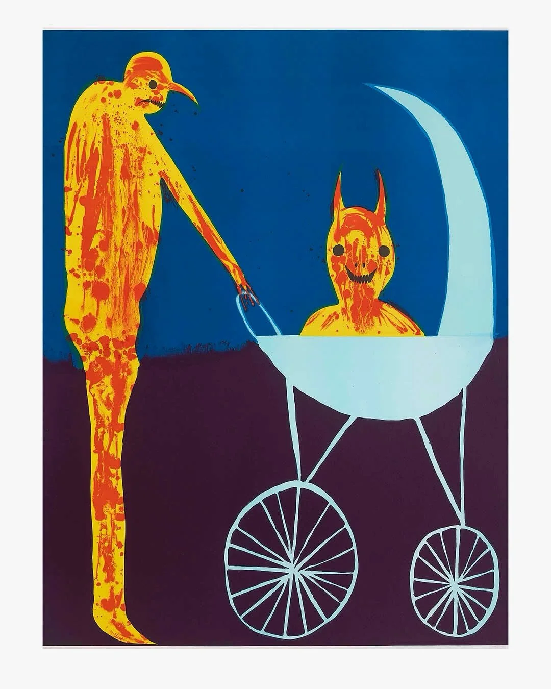 Newest Lithograph, 
Titled, &ldquo;Tired Dad&rdquo; 
Edition of 38
160 cm x 120 cm
Printed and published by Edition Copenhagen, June 2026
Please DM to purchase
#editioncopenhagen #frederikn&aelig;bler&oslash;d