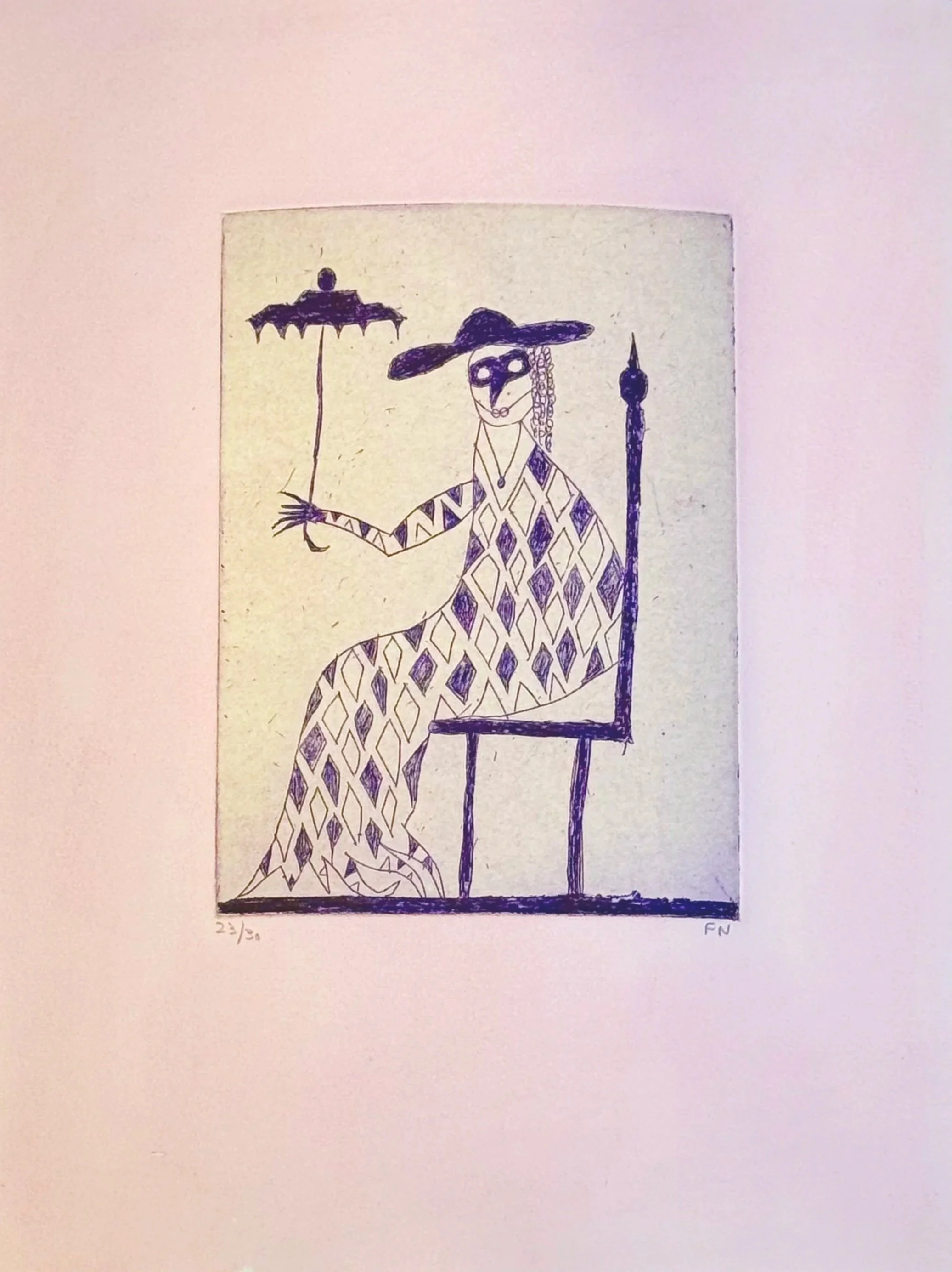 Frederik Næblerød, Kobbertryk, Tryk, Etching, 2024, Schäfer Grafik