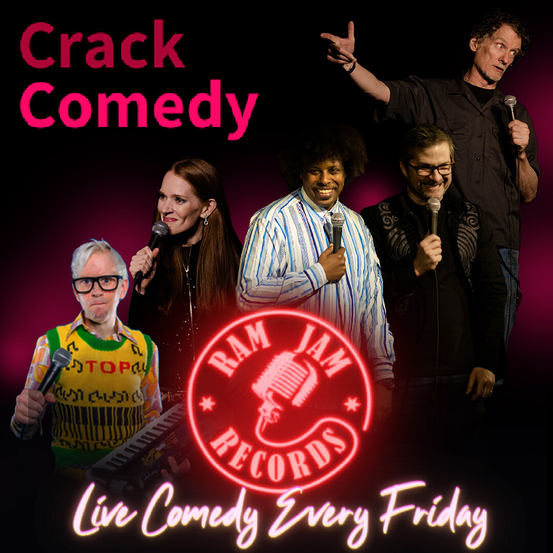 Our venue @ram_jam_records hosts sell-out stand up from @crackcomedyclub every Friday night. Unbeatable independent venue vibes and top acts, book early for the circuits best comedians and award- wining food from our kitchen @smokd.kitchens.
(Click t