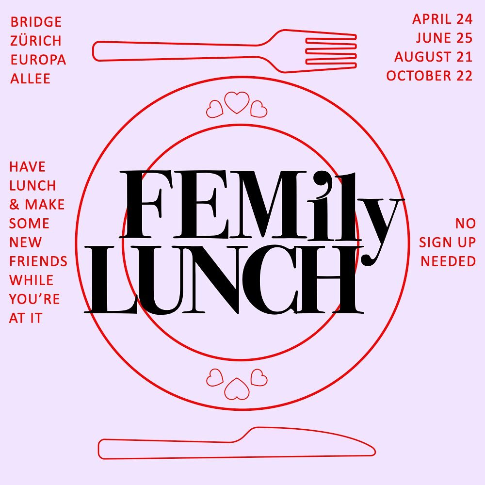 🍴Join our FEM&rsquo;ily Lunch, where we meet for an informal get together at Bridge Europaallee to explore captivating and inspiring stories about (y)our lives, passions, careers, (y)our view on life that will enrich (y)ours. 

It is a bi-monthly lu