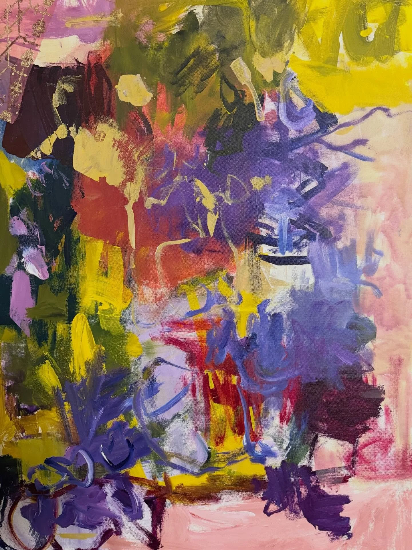 Just finished this 30 x 40 and it feels like a clear yes.

I&rsquo;ve titled it, It Still Matters, and not because it has a single meaning for me &mdash; it actually has many.

I&rsquo;m curious how it lands for you.

Swipe left to see room view with