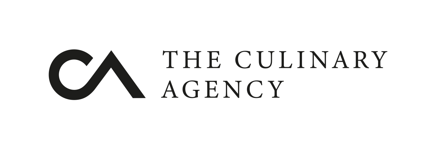 Logo der "The Culinary Agency" mit stilisiertem "CA"-Symbol auf weißem Hintergrund.