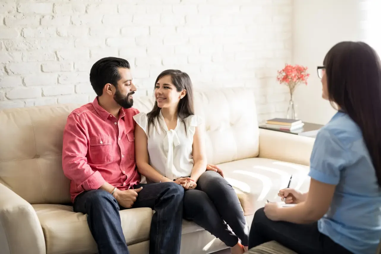 Interracial couple getting a married counseling session in Singapore