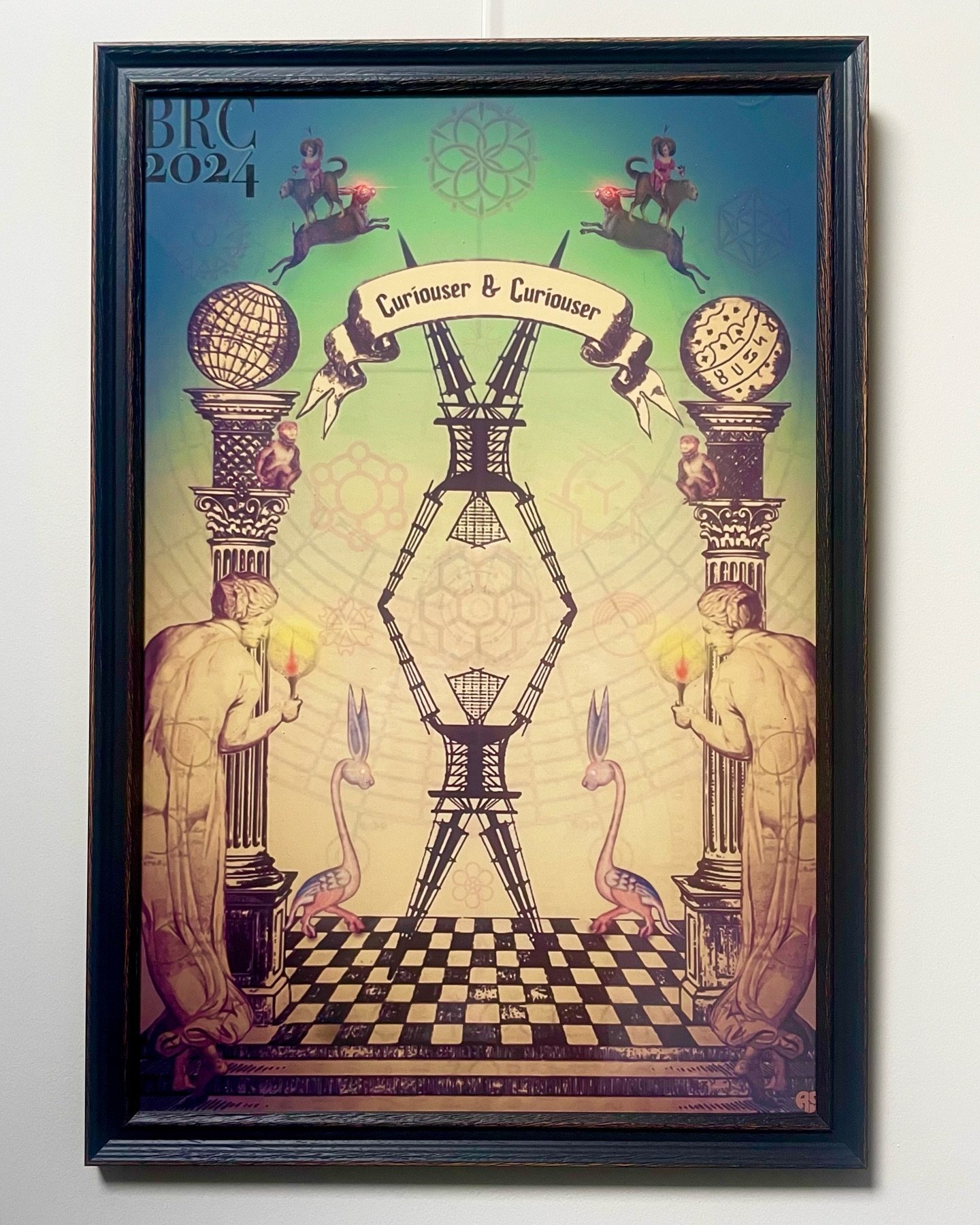 Burning Man
&lsquo;Curious and curiouser&rsquo;
I made this collage from all the cool illustrations I scavenged out of the Black Rock City book, survival guide and maps&hellip;
There is so much art in these documents I felt like making this little co