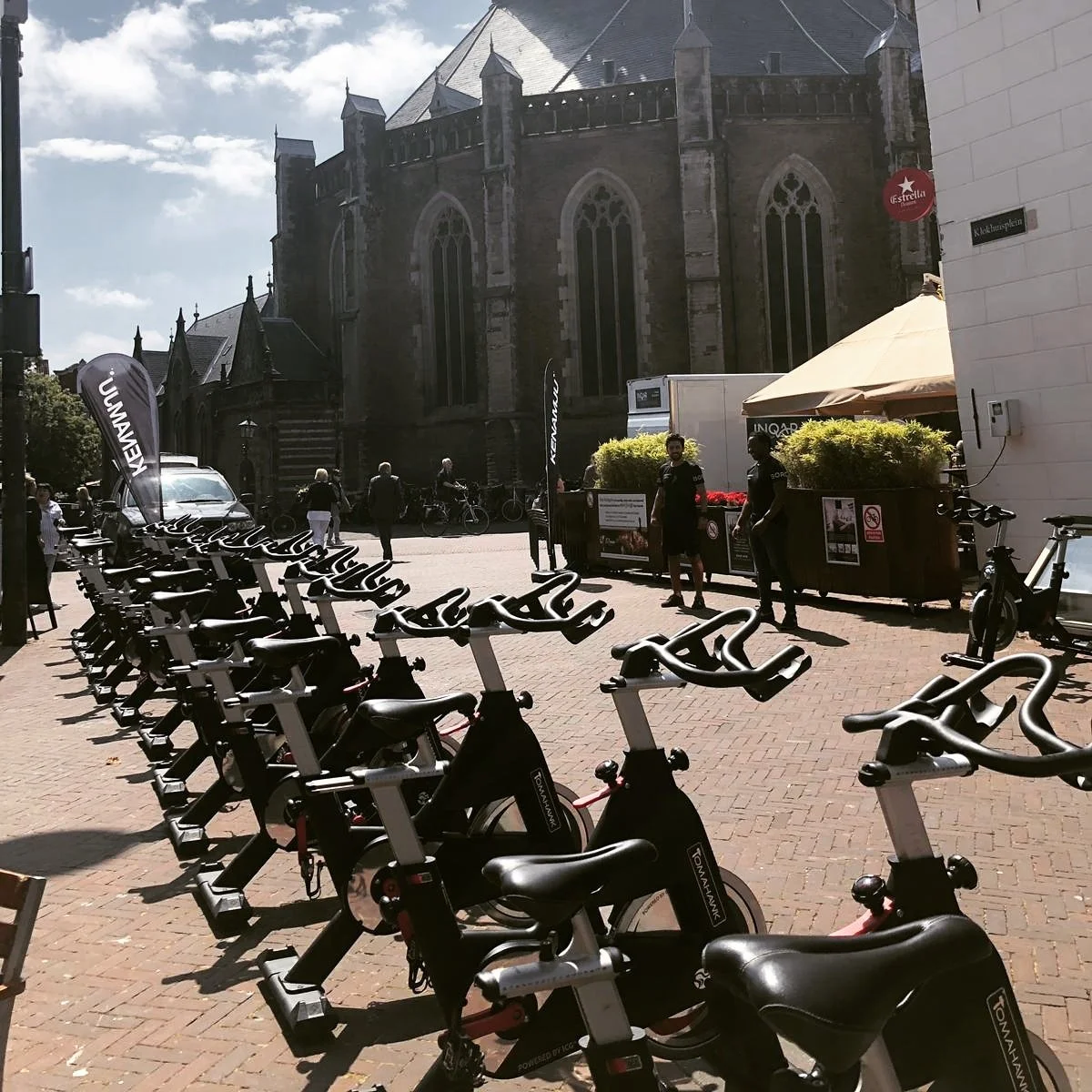 Spinning tijdens de Grachtenloop