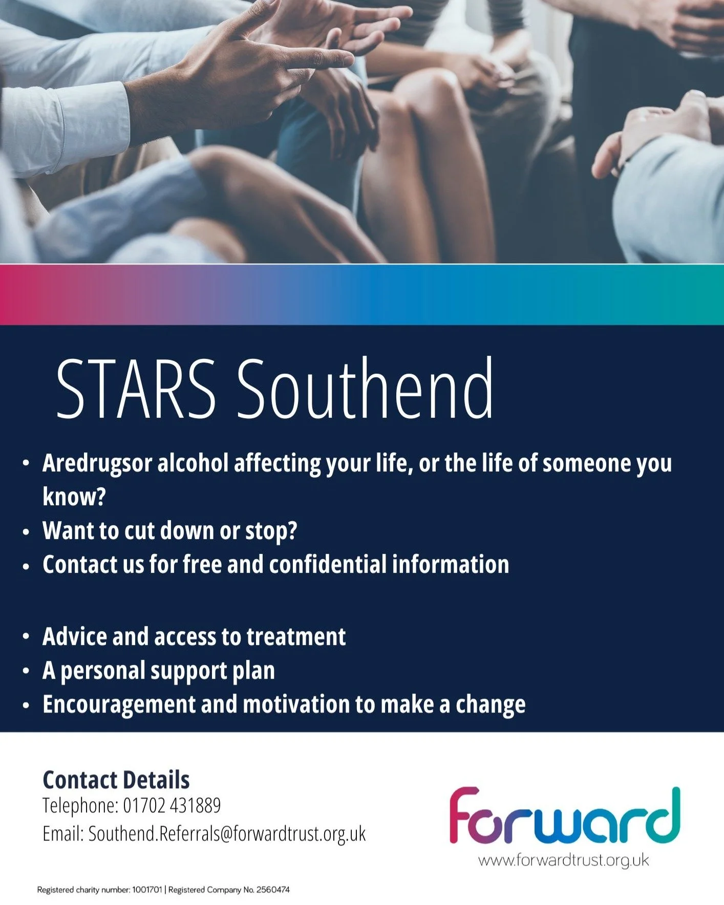 Alcohol Awareness Week | 7–13 July
Theme: Alcohol & The Workplace
We’re supporting the Drug & Alcohol Team at @southendcityc to raise awareness of how alcohol impacts mental health at work.
Spotting the signs early — like c