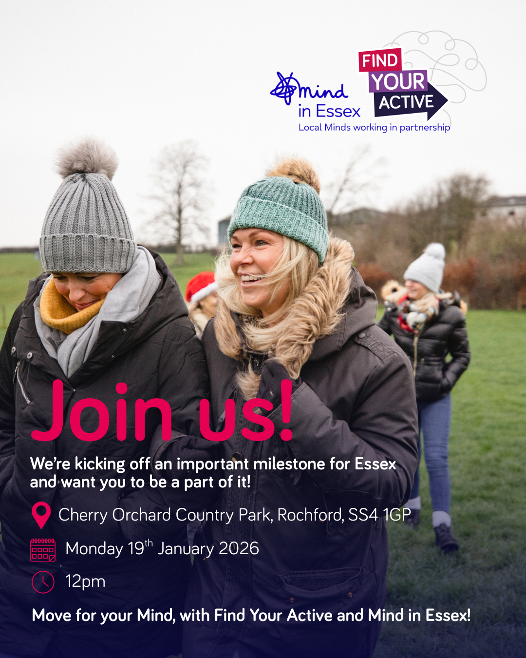 Mind in Essex has partnered with Active Essex Find Your Active: Move for your Mind 