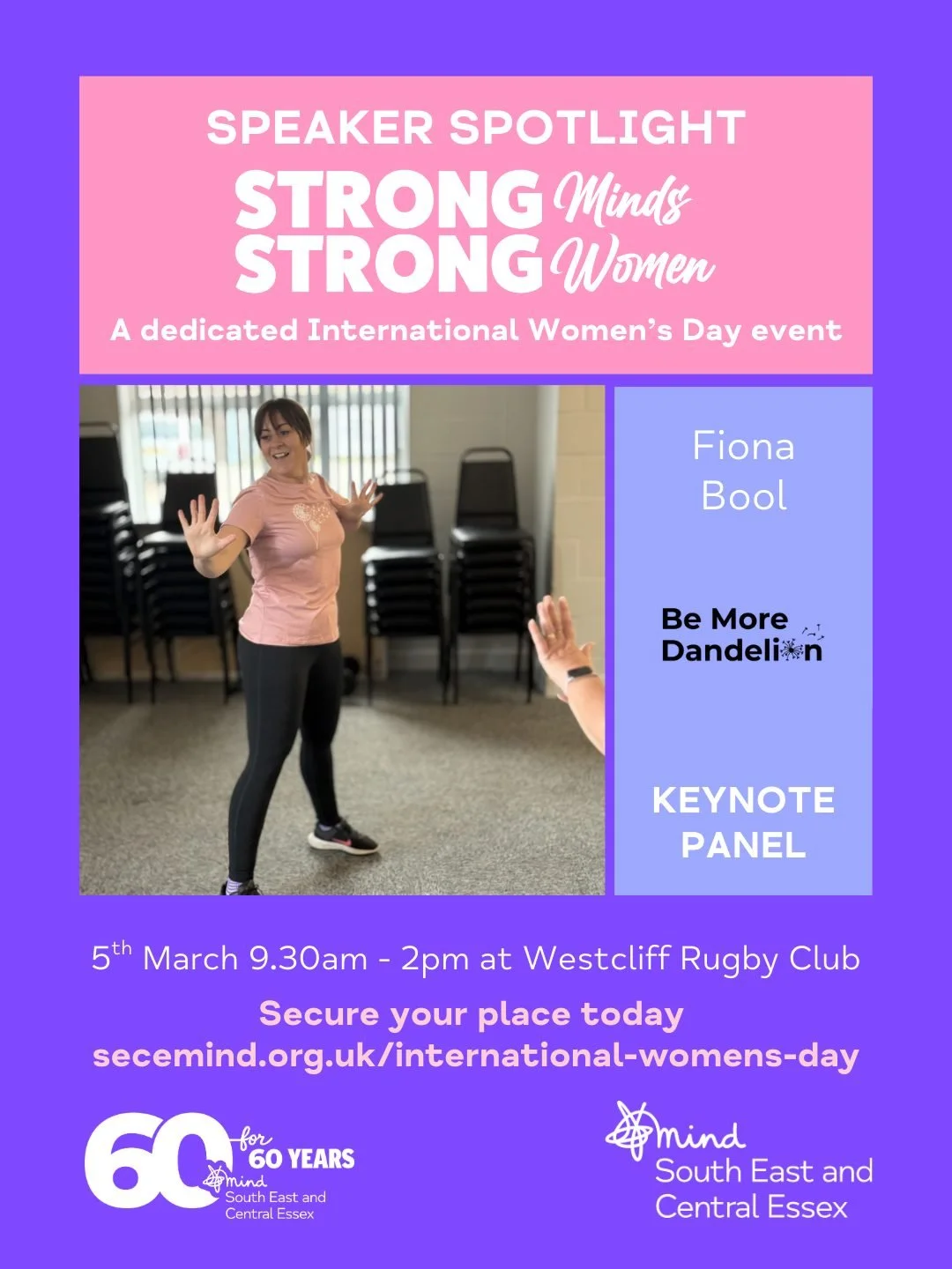 ✨ Final Speaker Announcement ✨

We&rsquo;re so pleased to introduce our final panel speaker for the Strong Minds, Strong Women Conference &mdash; Fiona Bool, founder of Be More Dandelion 🌼

Fiona&rsquo;s work is rooted in something truly powerful: h
