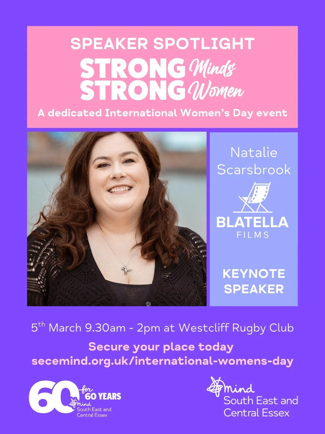 Meet our first Spotlight Speaker for Strong Minds, Strong Women 💬✨

We&rsquo;re proud to introduce Natalie from Blatella Films 🎬

At the heart of Blatella Films is a passion for storytelling bringing ideas to life through powerful, high quality fil