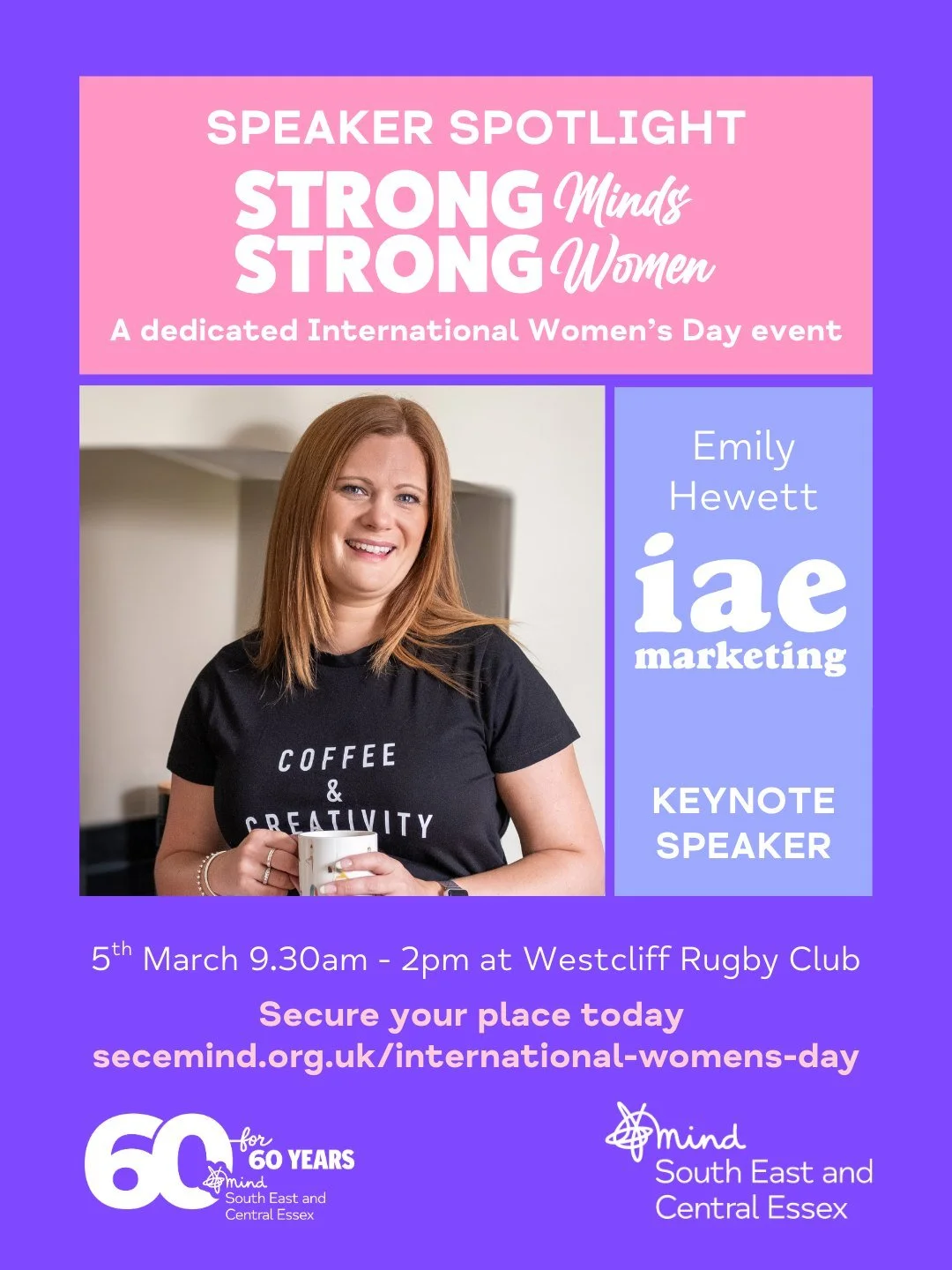 💬 Spotlight Speaker Announcement 💬

We&rsquo;re incredibly proud to welcome Emily as our final spotlight speaker for Strong Minds, Strong Women.

Since 2009, Emily has grown her marketing business while facing trauma, loss, postnatal depression, an