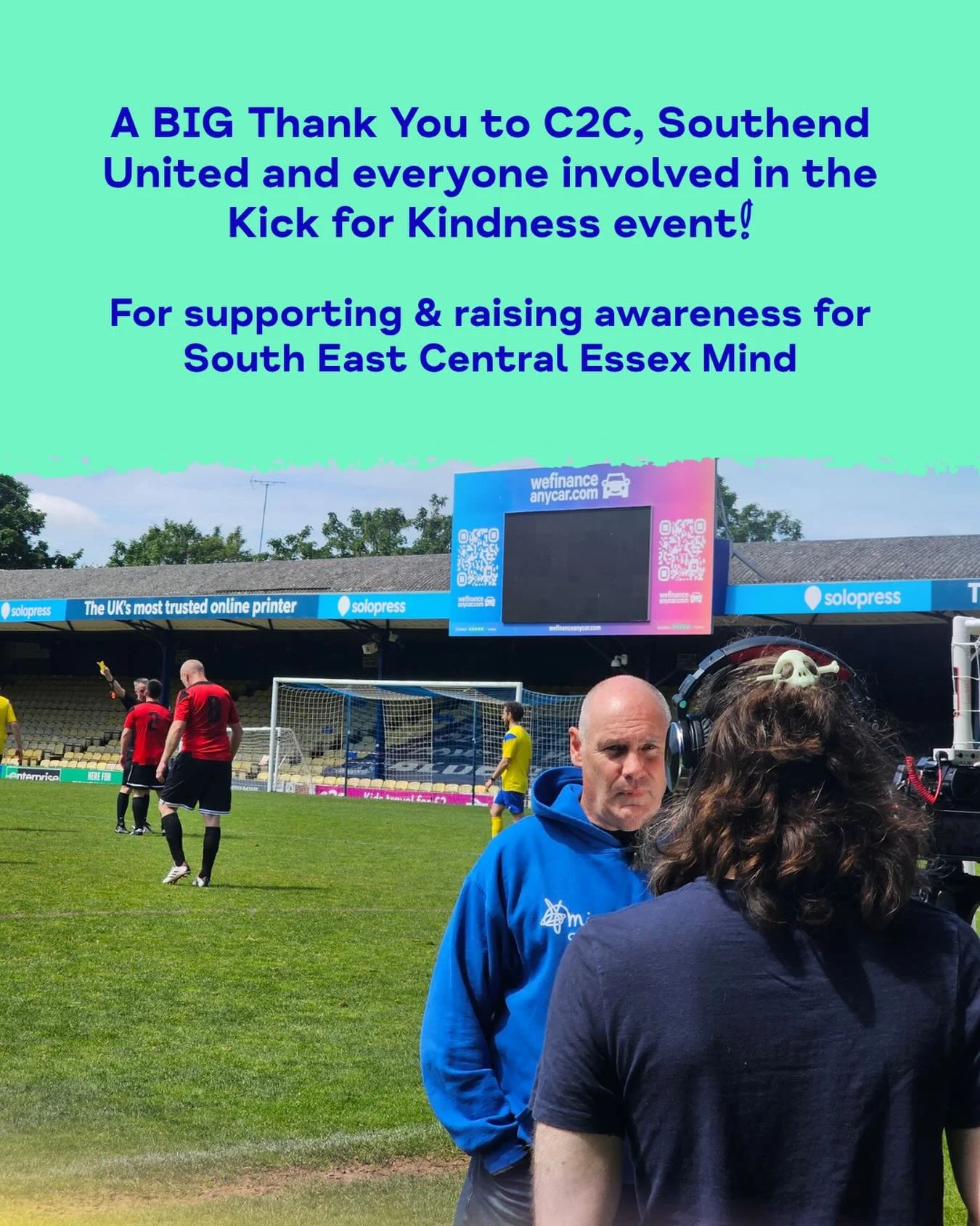 KICK FOR KINDNESS

A huge thank you to everyone involved in this year&rsquo;s Kick for Kindness event  hosted by @c2c_rail 

We&rsquo;re incredibly grateful to all the players, supporters, volunteers and organisers who helped raise awareness and supp