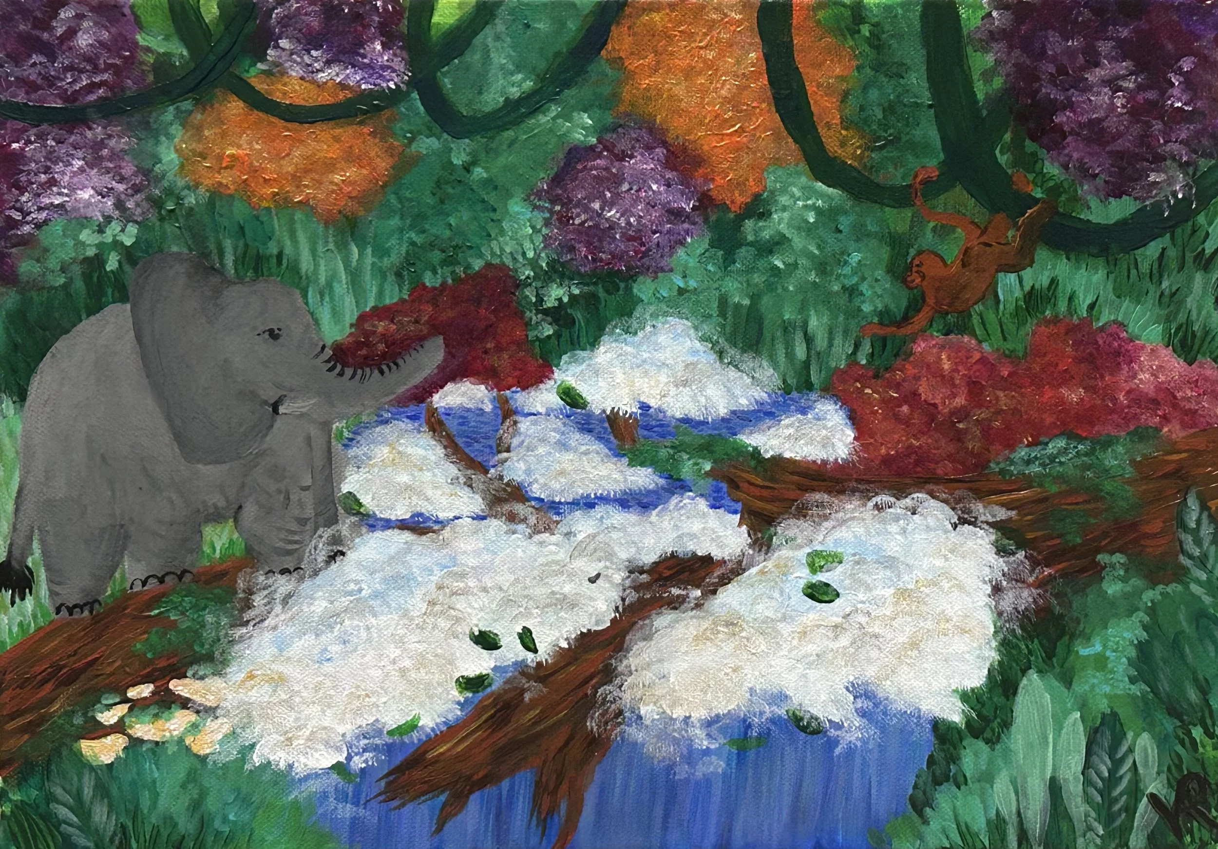 Into the Jungle - acrylic paint on canvas - 2024/2025