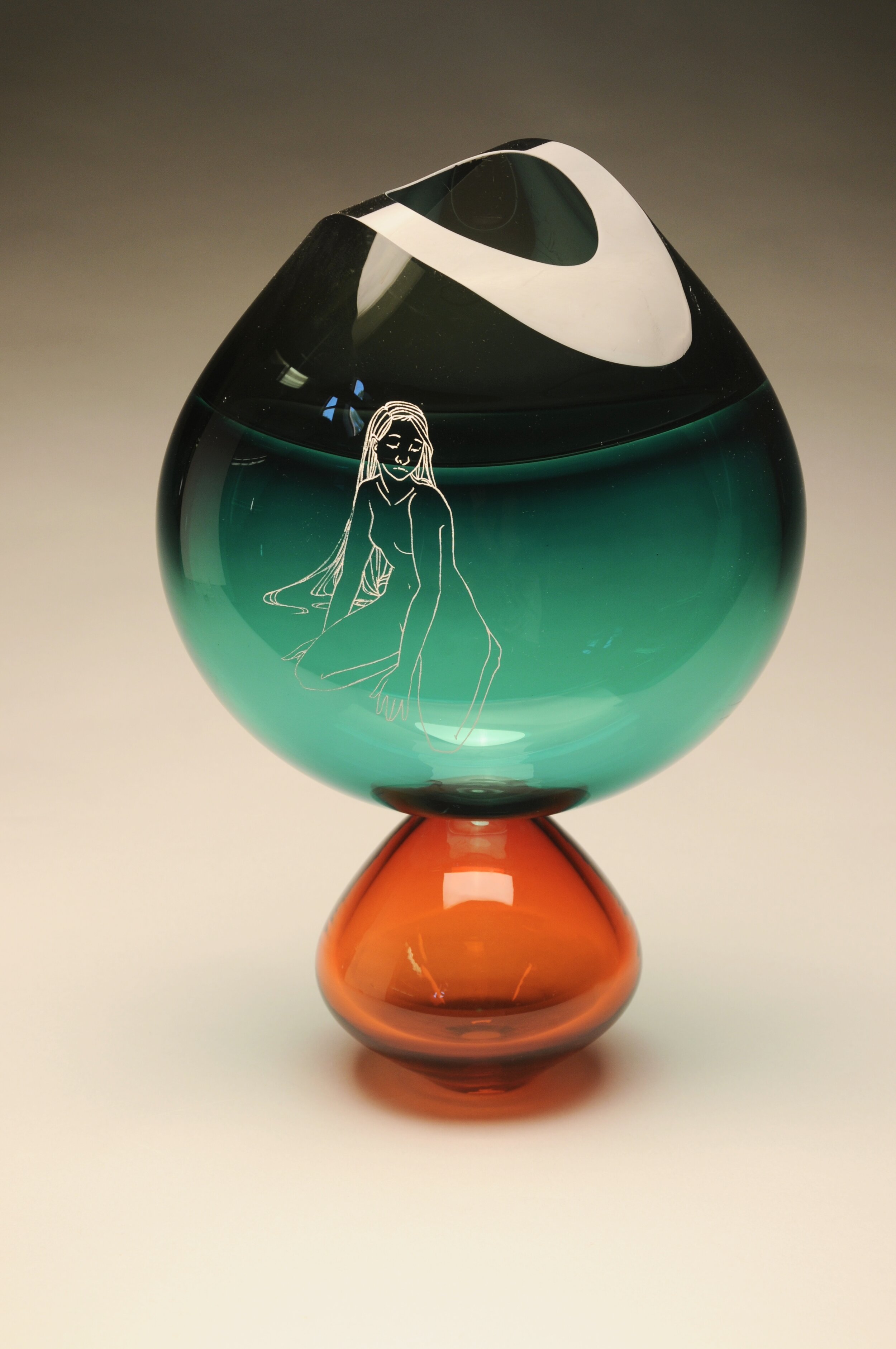 Balancing Indifference and a Will to Care, Blown and carved glass, 2019.
