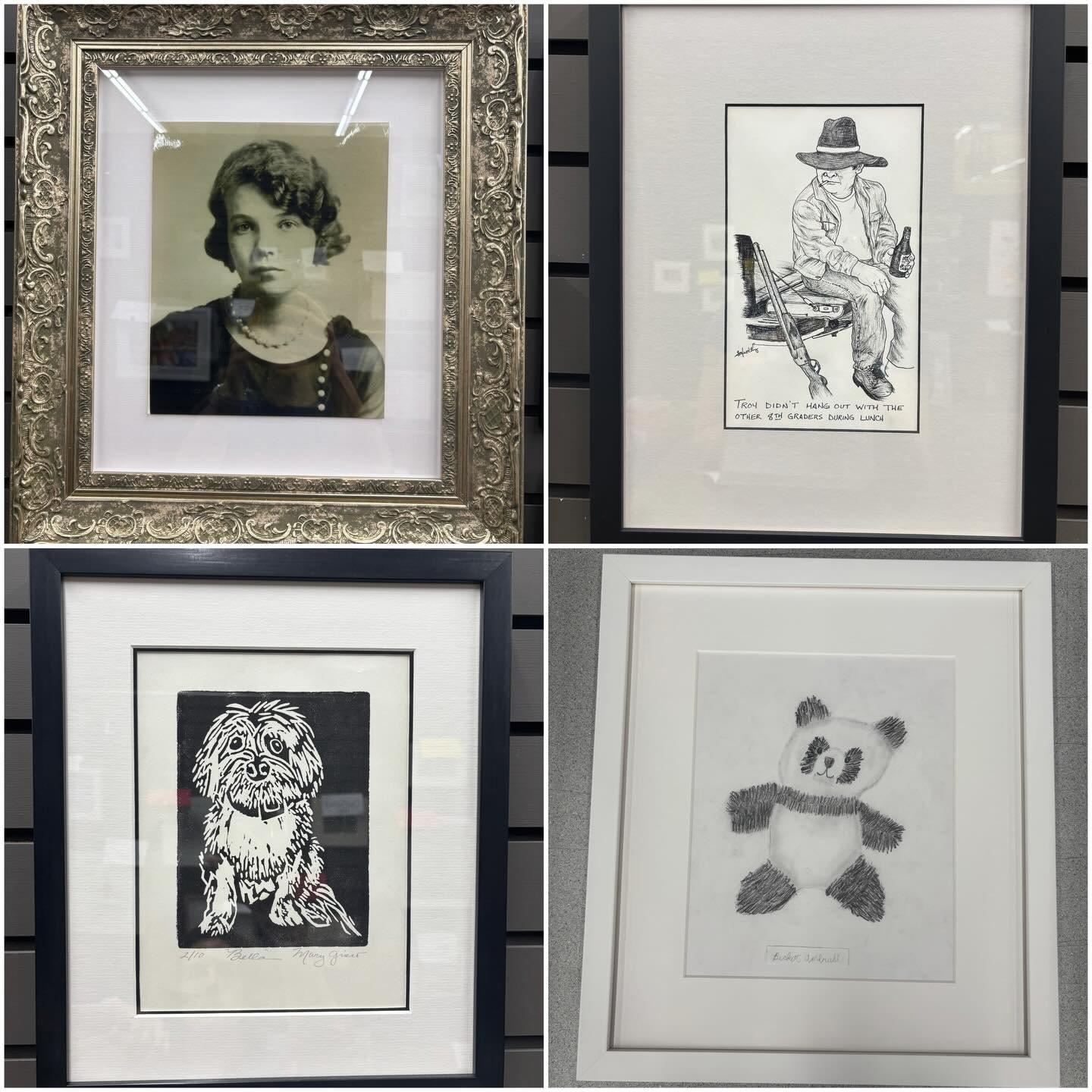 What frame worthy Christmas gift did you receive? Come see us tomorrow 10-6 and Saturday 10-4 to start displaying your new pieces!