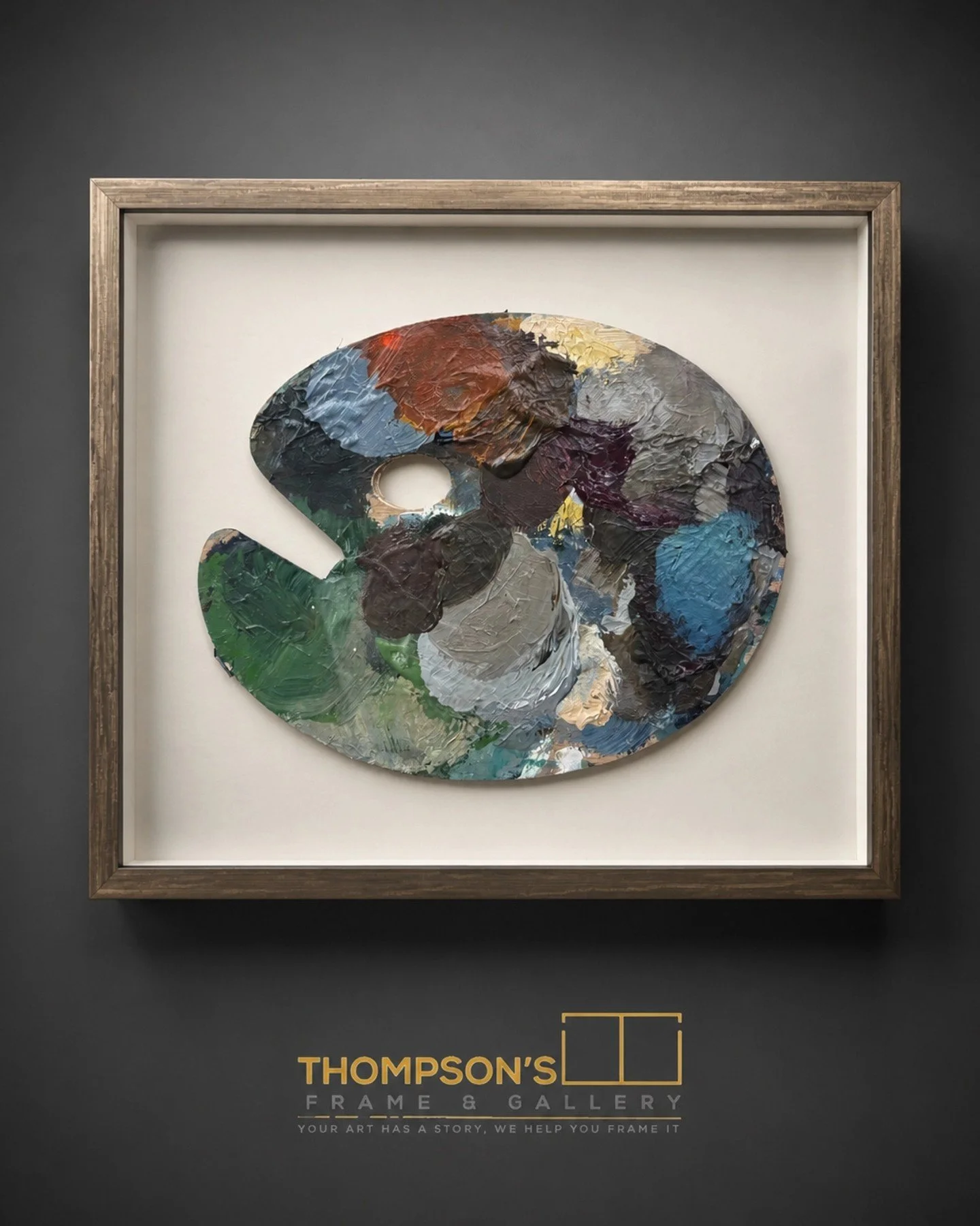 Your creative process is a work of art in itself!! ❤️

We feel so honored to help you preserve the memories behind your masterpieces. This stunning artist palette was transformed into a breathtaking keepsake using a custom shadow box. From jerseys to