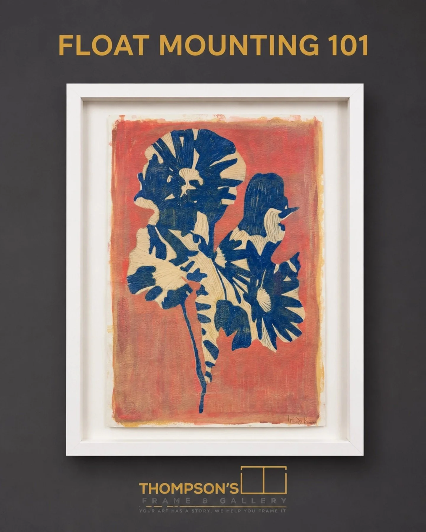 Ever wonder how to get that sophisticated gallery look?? 

 Top mounting is when your art sits right on top of the matting. This highlights gorgeous deckled edges and ensures every inch of your piece is seen. It adds breathtaking depth and a modern t