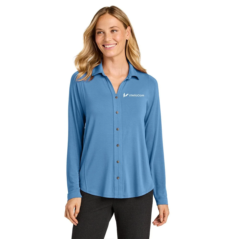 Port Authority Women Luxe Knit Button Tunic