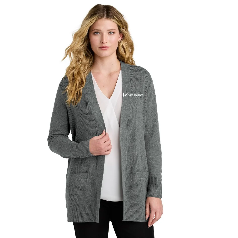 Port Authority Women Easy Care Open-Front Cardigan Sweater