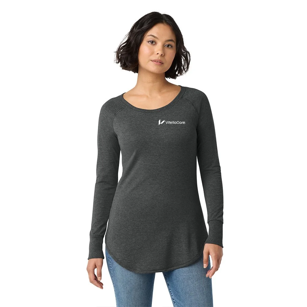 District Women's Perfect Tri Long Sleeve Tunic Tee