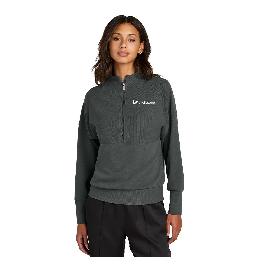 Mercer+Mettle Women Linear Texture 1/4-Zip