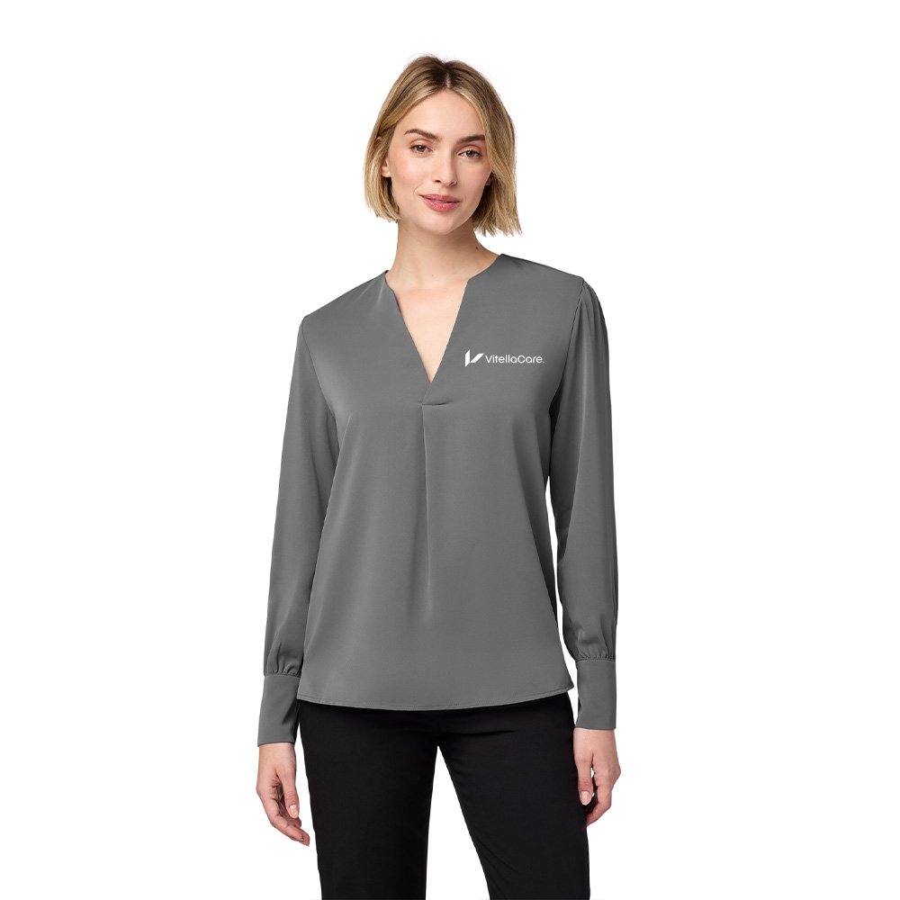 Brooks Brothers Women Open-Neck Satin Blouse