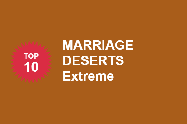 1/8 Marriage Deserts Top 10 Extreme