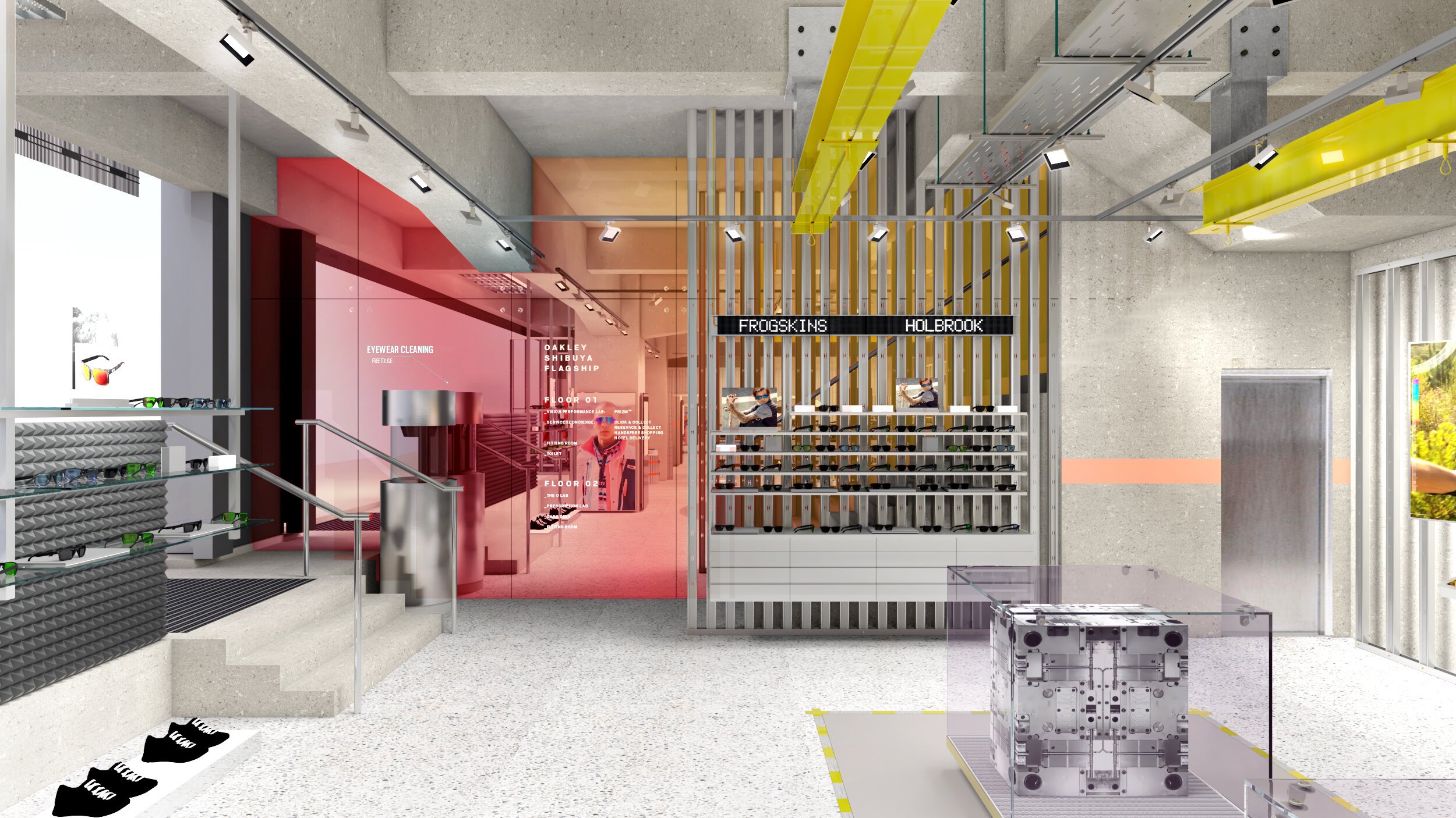 Sean Brady - Oakley 3D interior visual