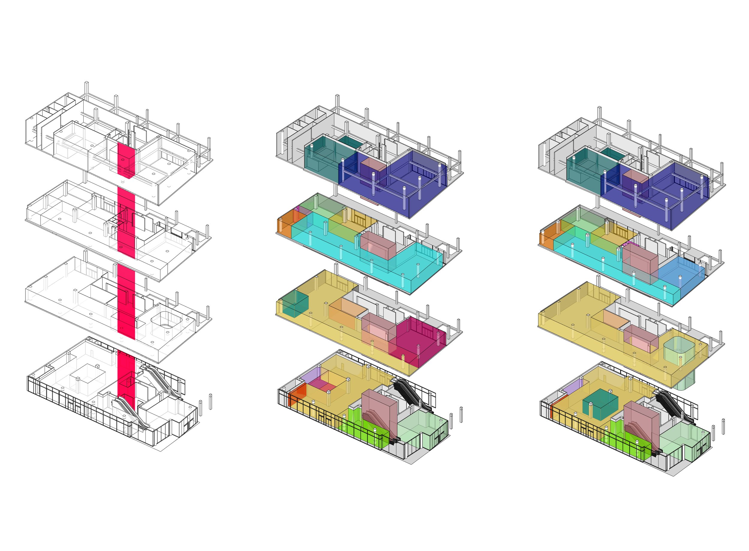 Sean Brady - adidas Beijing exploded 3D plan diagrams