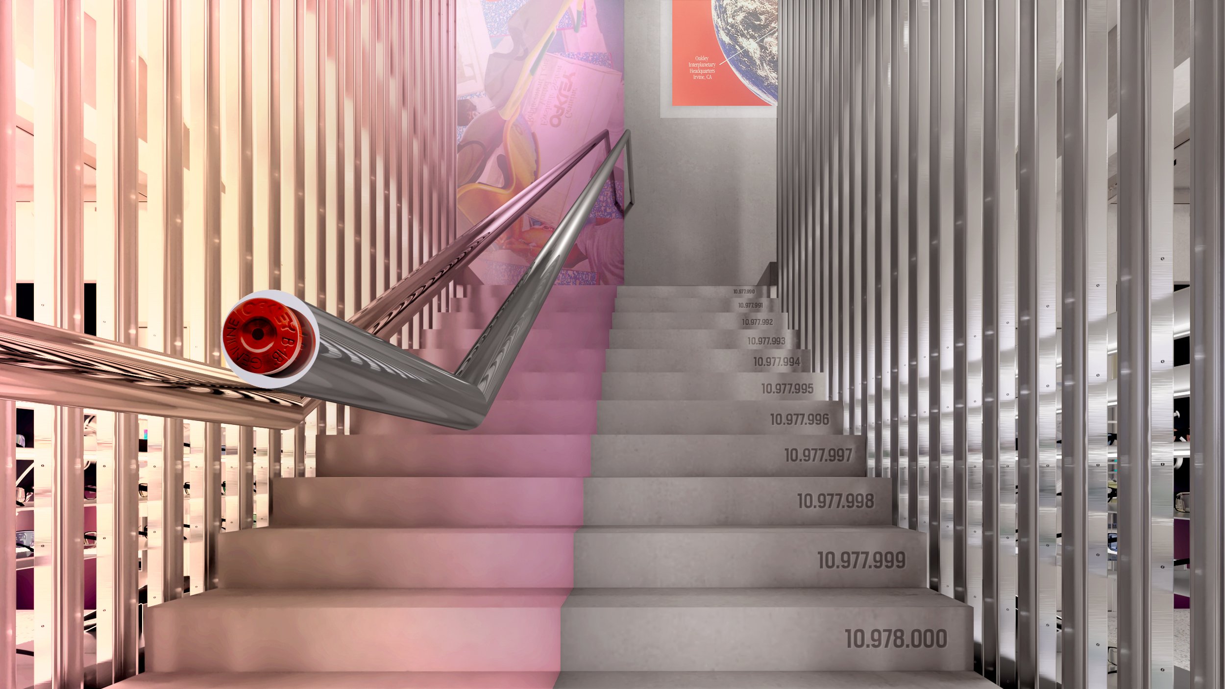 Sean Brady - Oakley 3D stairwell visual