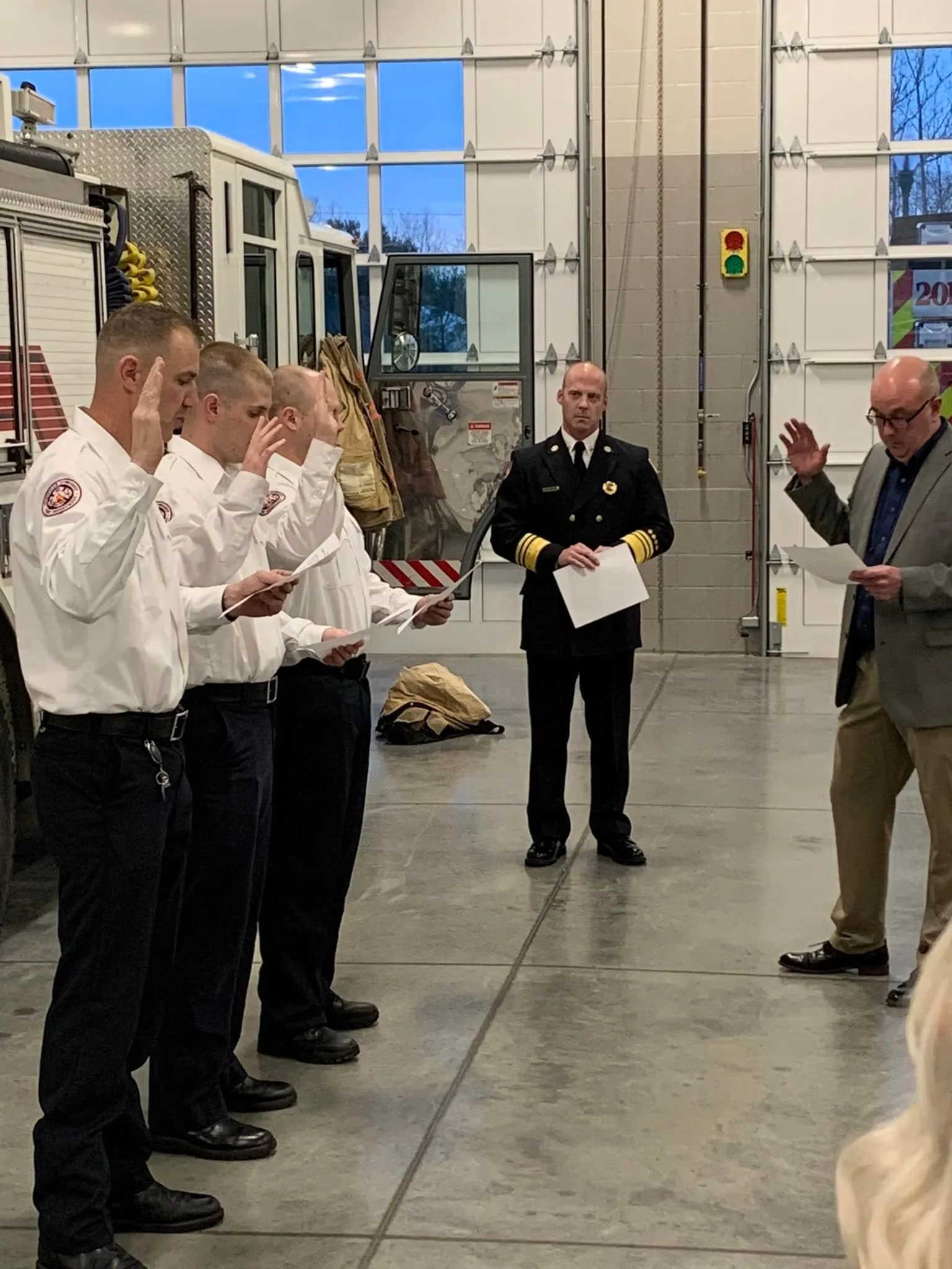 3 Full Time Firefighters Sworn In