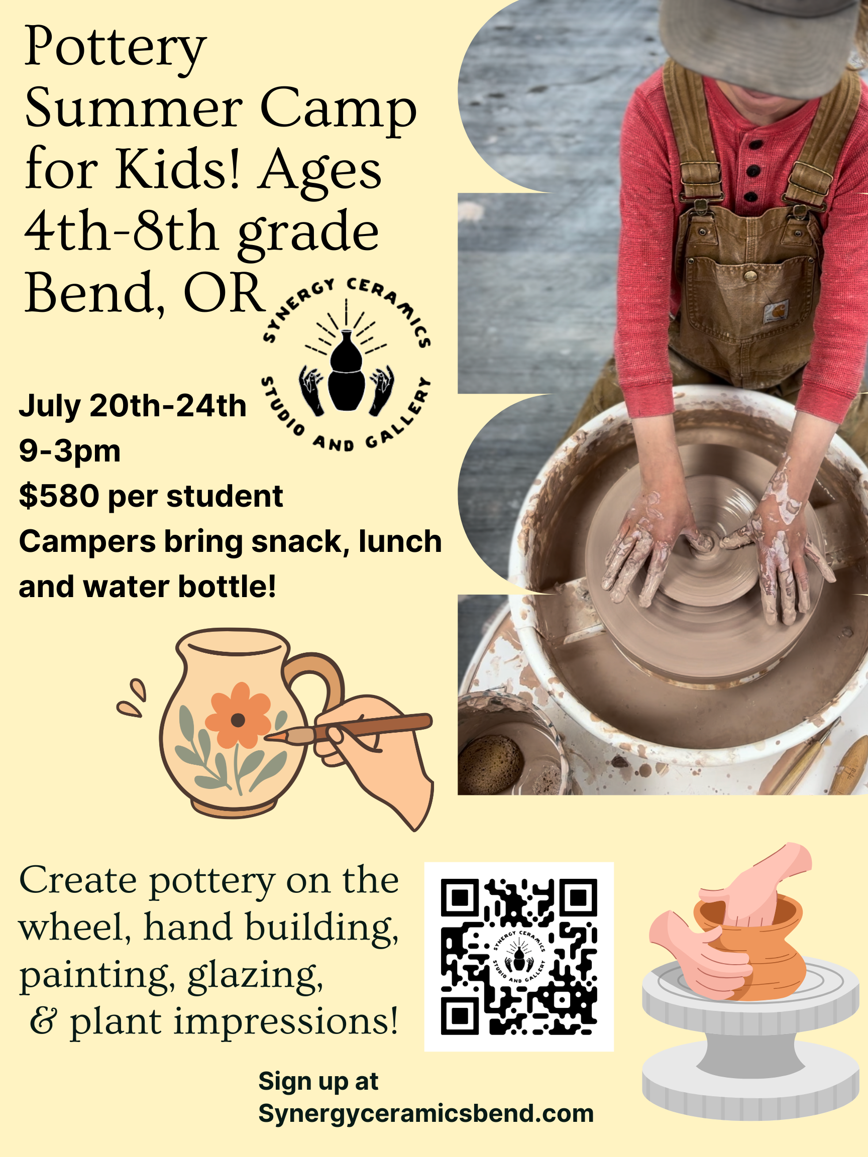 Clay Summer Camp! Grades 4-8