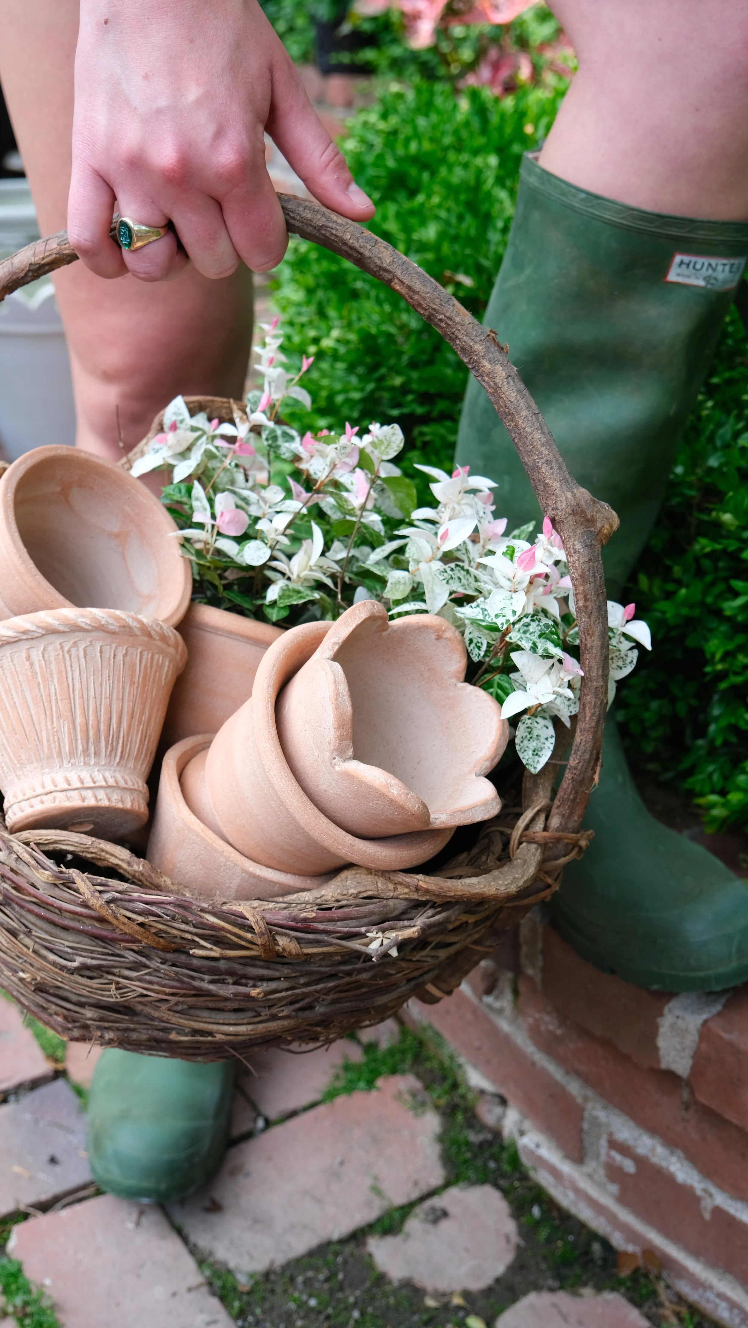 herb pots rain boots.JPG