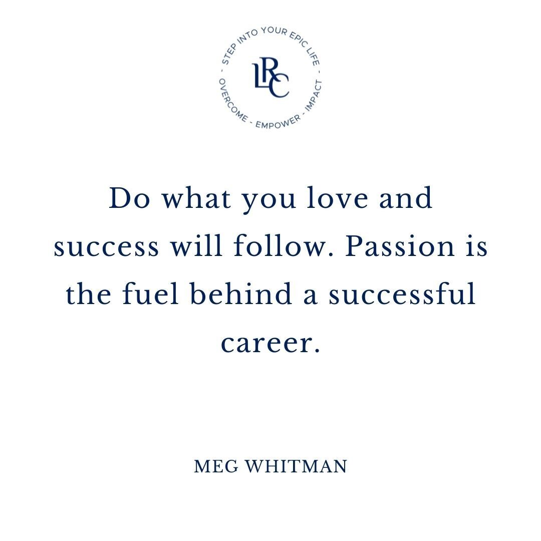 Do what you love. Chase your passions.
.
.
#thelarosaco #deanalarosa #joelarosa #love #success #follow #passion #fuel #successful #career #megwhitman