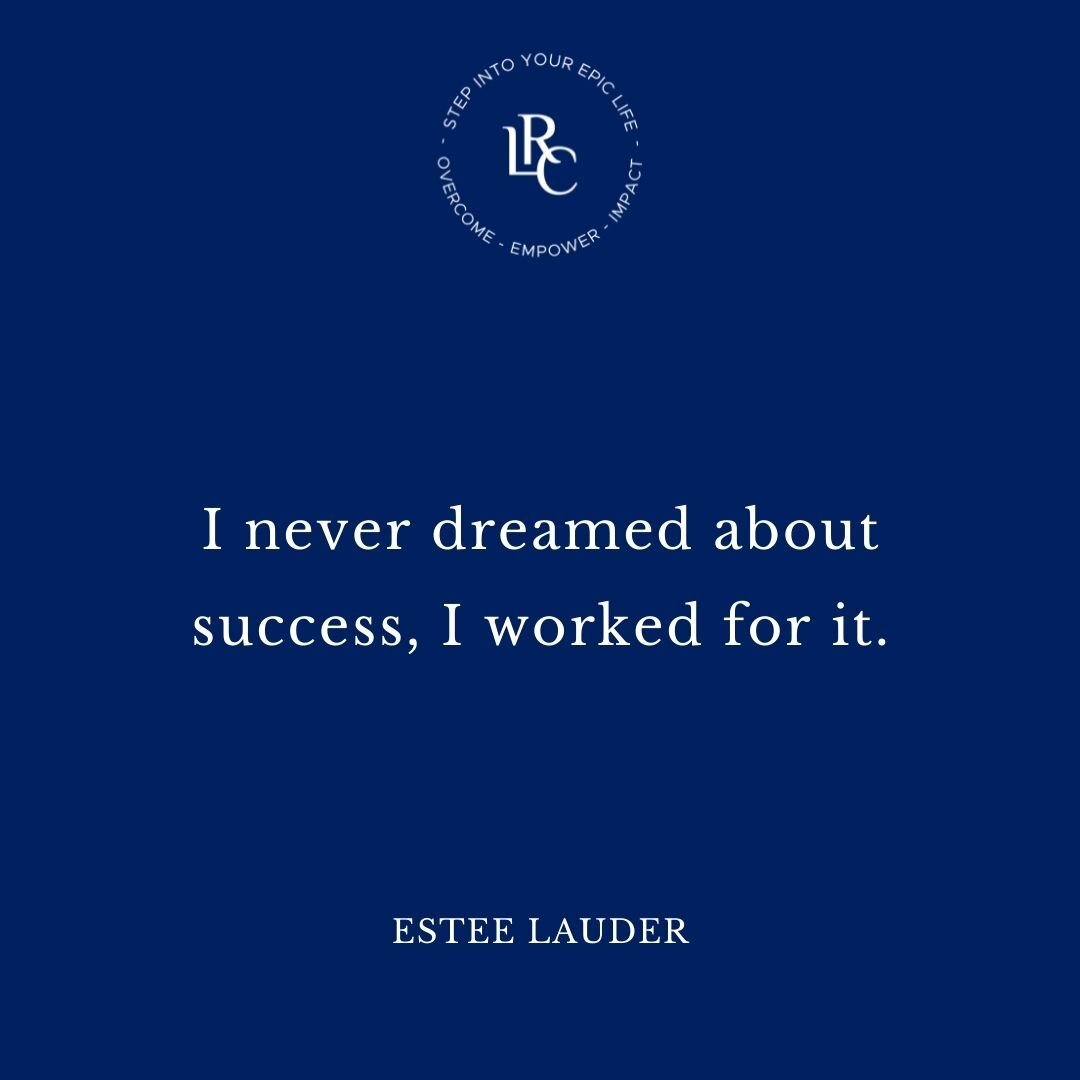 How are you working for your success?
.
.
#thelarosaco #joelarosa #deanalarosa #quote #motivate #inspire #dream #success #work #hardwork #workforit #esteelauder