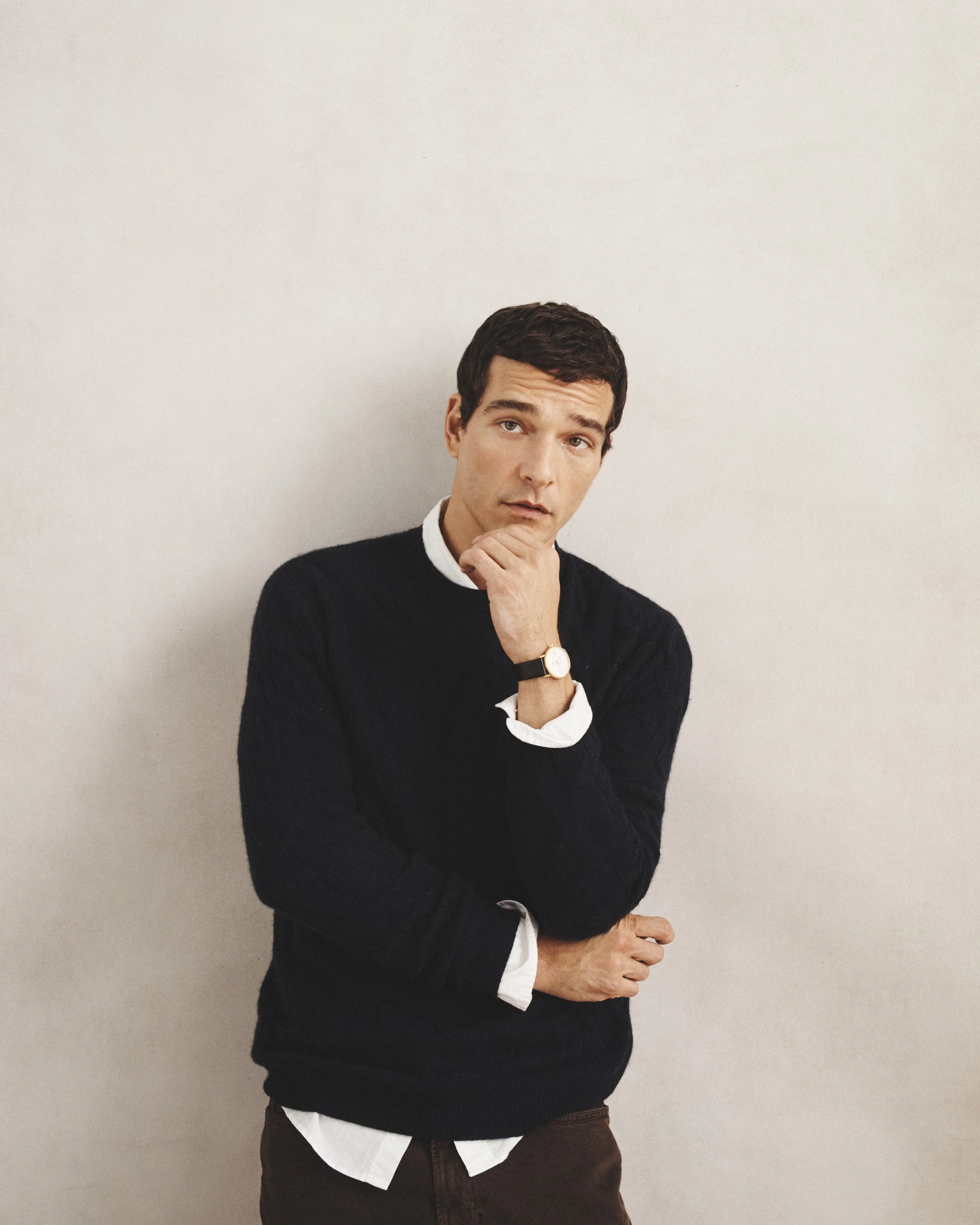 Lightweight Cashmere Cable Crewneck Sweater - Navy_4817.jpg