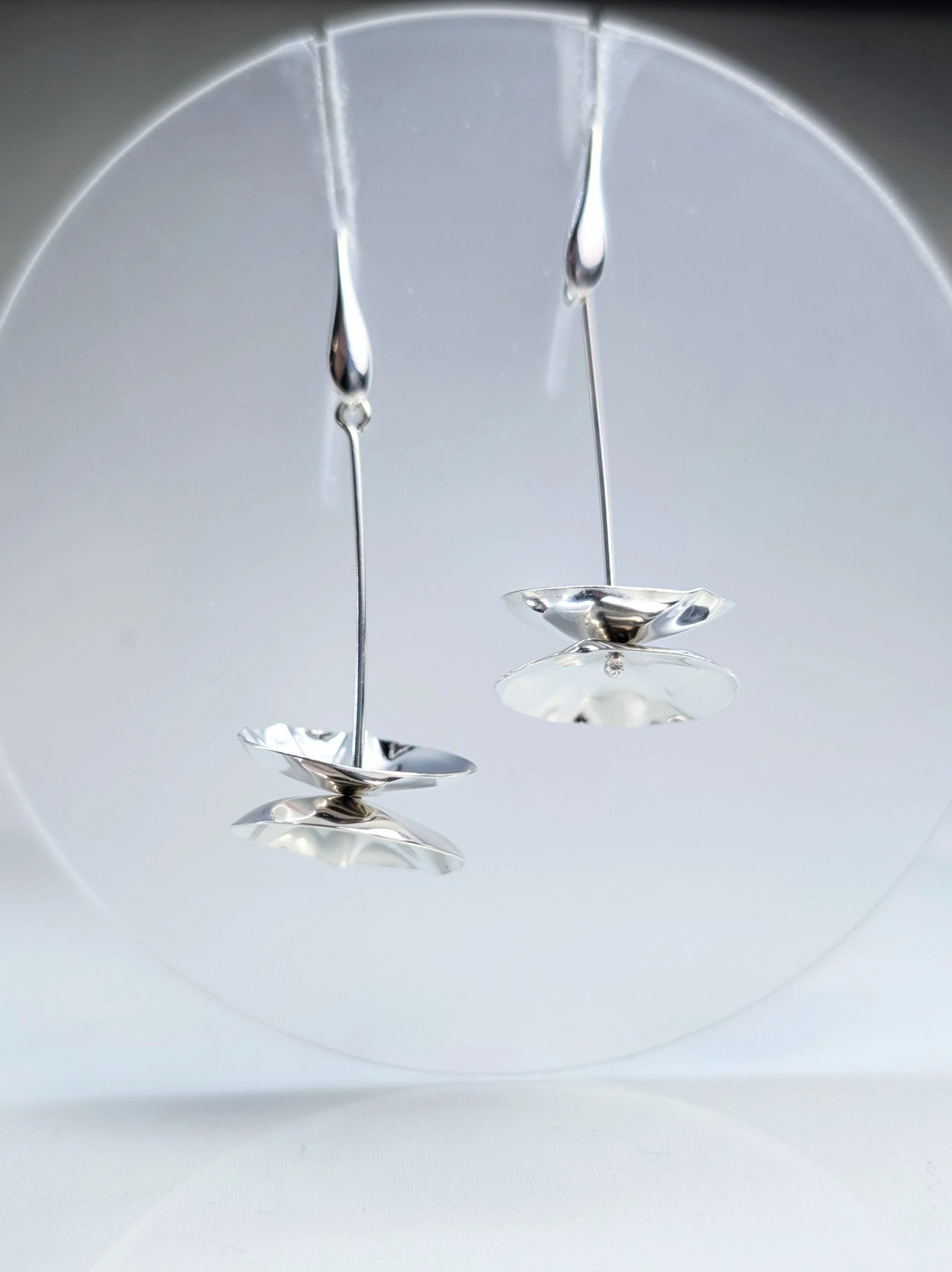 Flying Saucer Drop Earrings