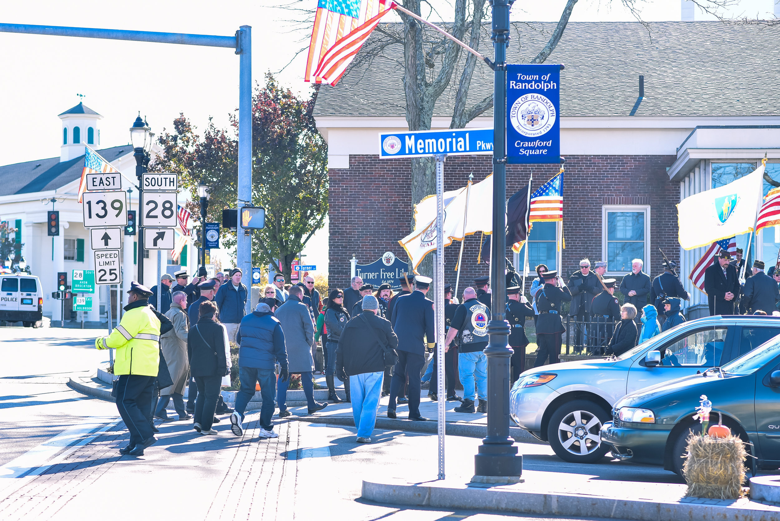 Veterans Day Parade Crawford Square Randolph MA