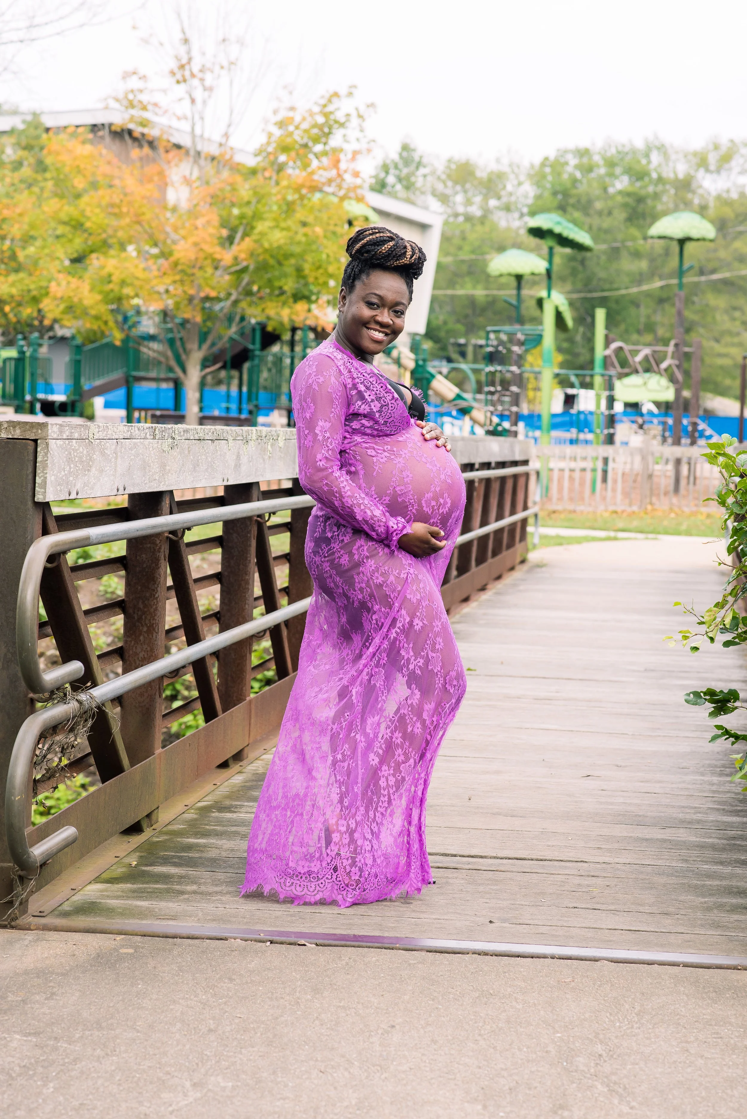 Outdoor Maternity Session at Belcher Park Randolph MA — Seraphine