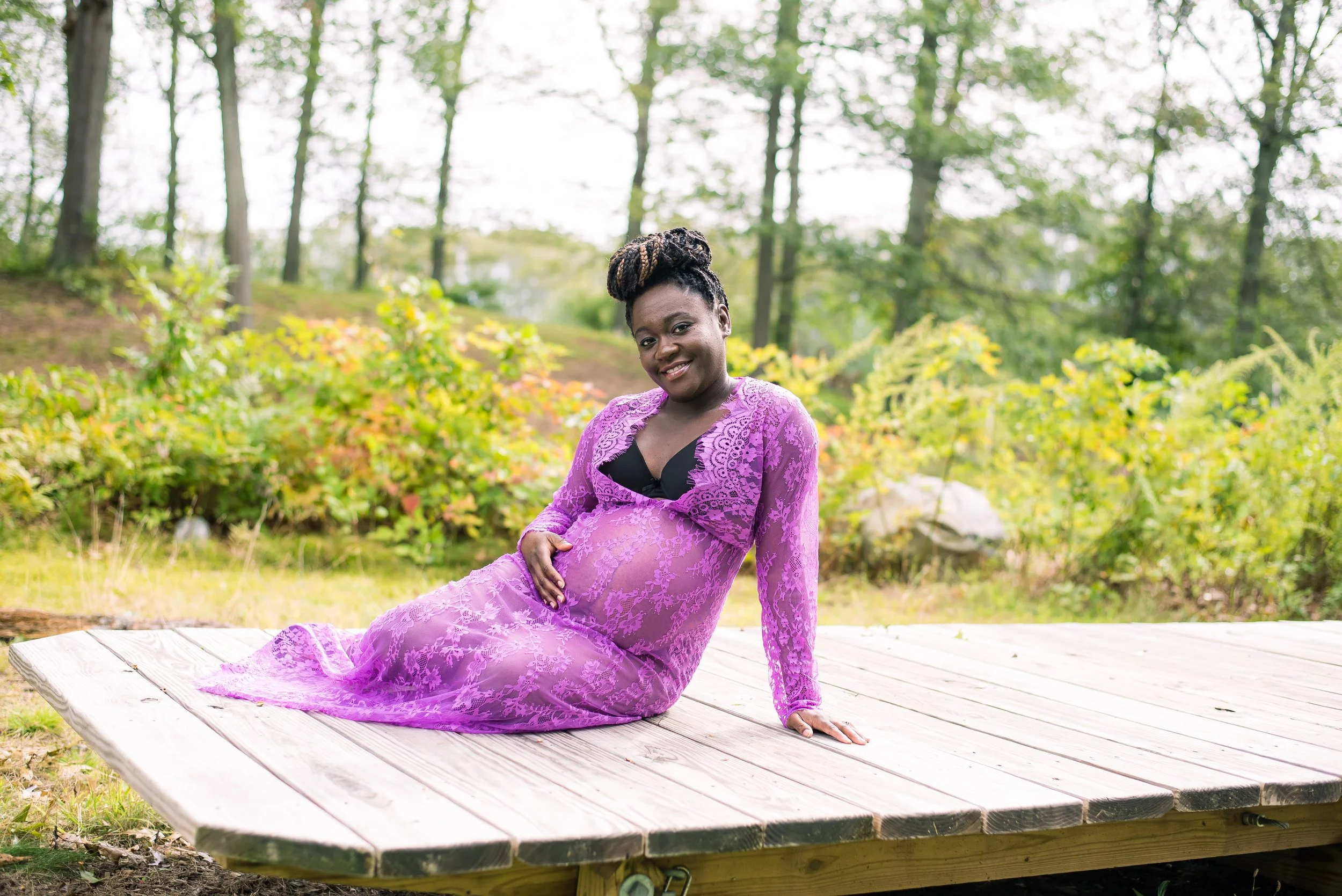 Outdoor Maternity Session at Belcher Park Randolph MA — Seraphine Photography