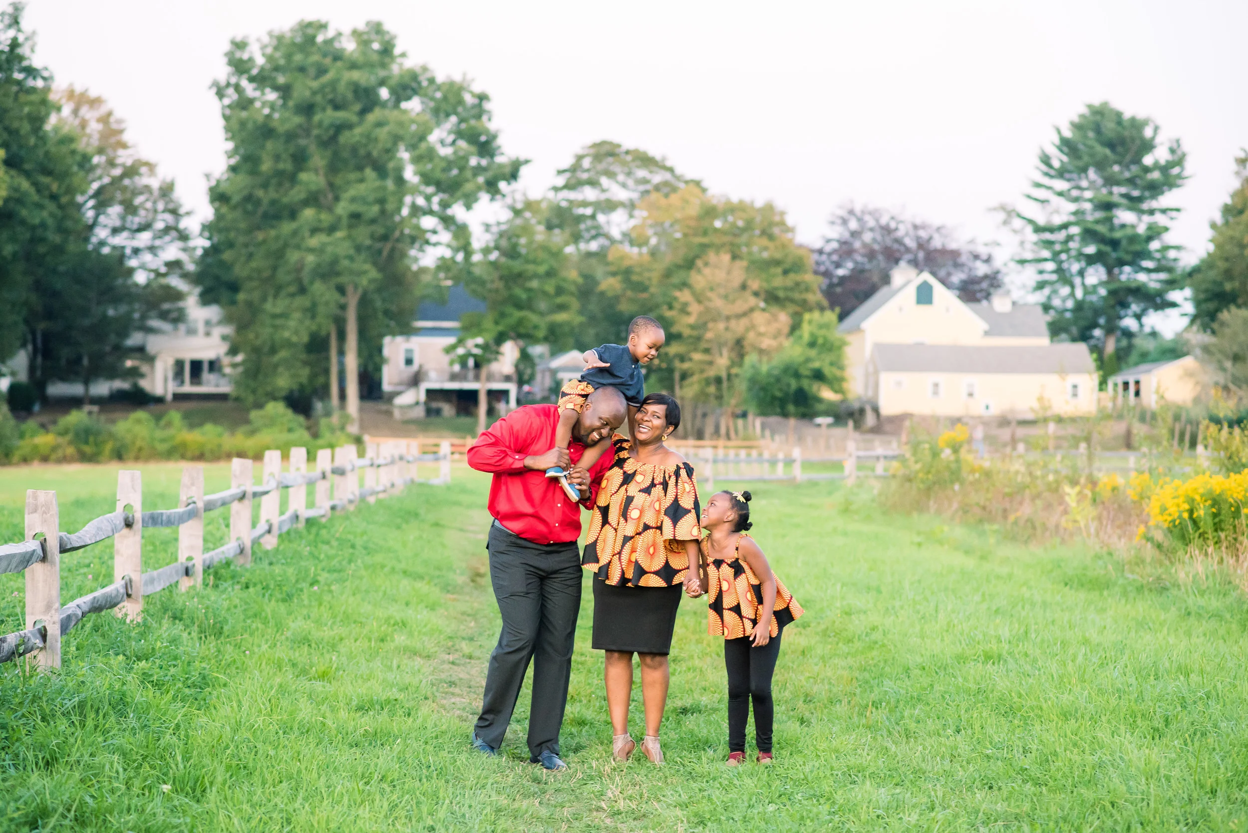 Stoughton MA Family Family's Session in African Attire