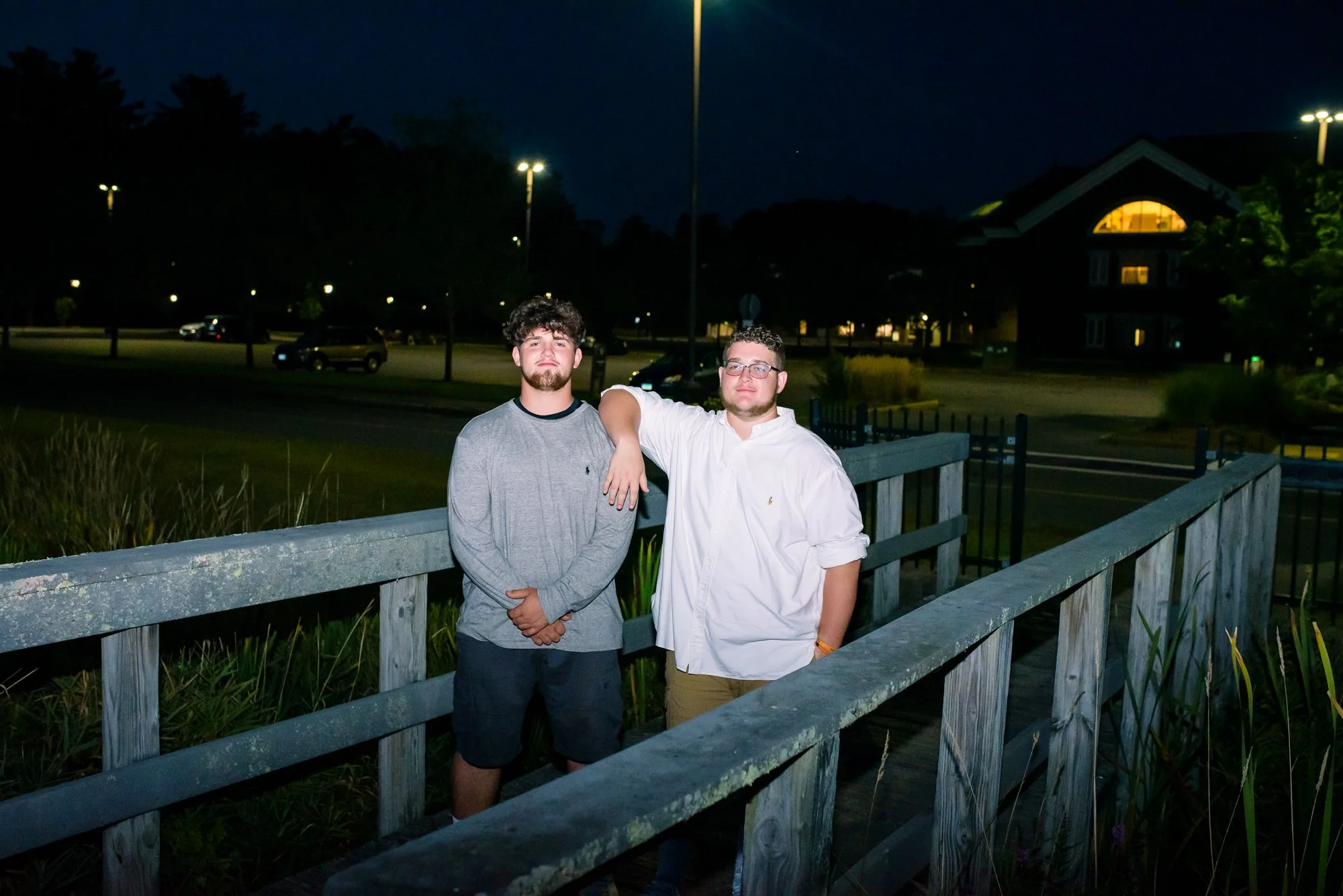 Stoughton High School Senior Portrait of a football player  with his best friend by Seraphine Photography-7564.jpg