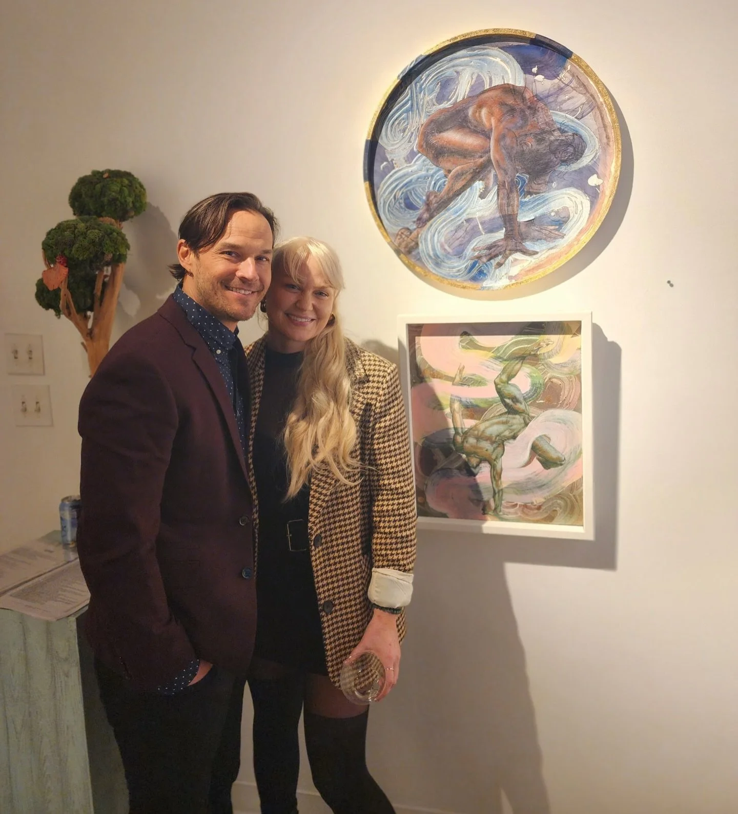 Finally got a moment to take a breath and share these wonderful moments from the opening of Marvel at @kailinart 🥰 debuting collaborative work with Luke Hamilton @threecrows 

Grateful for everyone who showed up both in person and in spirit, and to 
