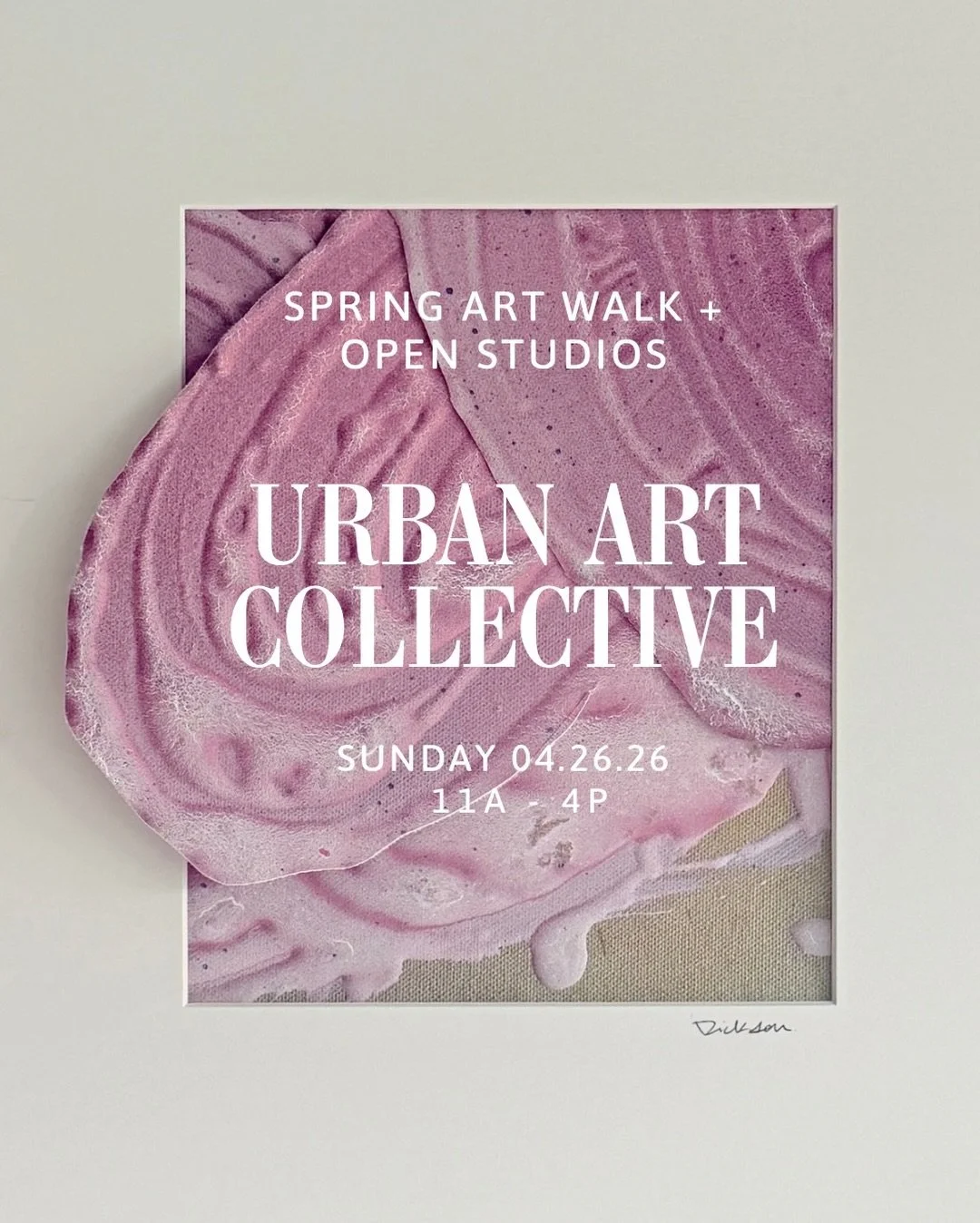 Please join us at @urbanartcollective5655 on Sunday, April 26th from 11-4pm for our Spring Art Walk! Open studios, food, art&mdash; it&rsquo;s gonna be fun! 

I&rsquo;m taking the year off from festivals to regroup, so this is a great time to come by