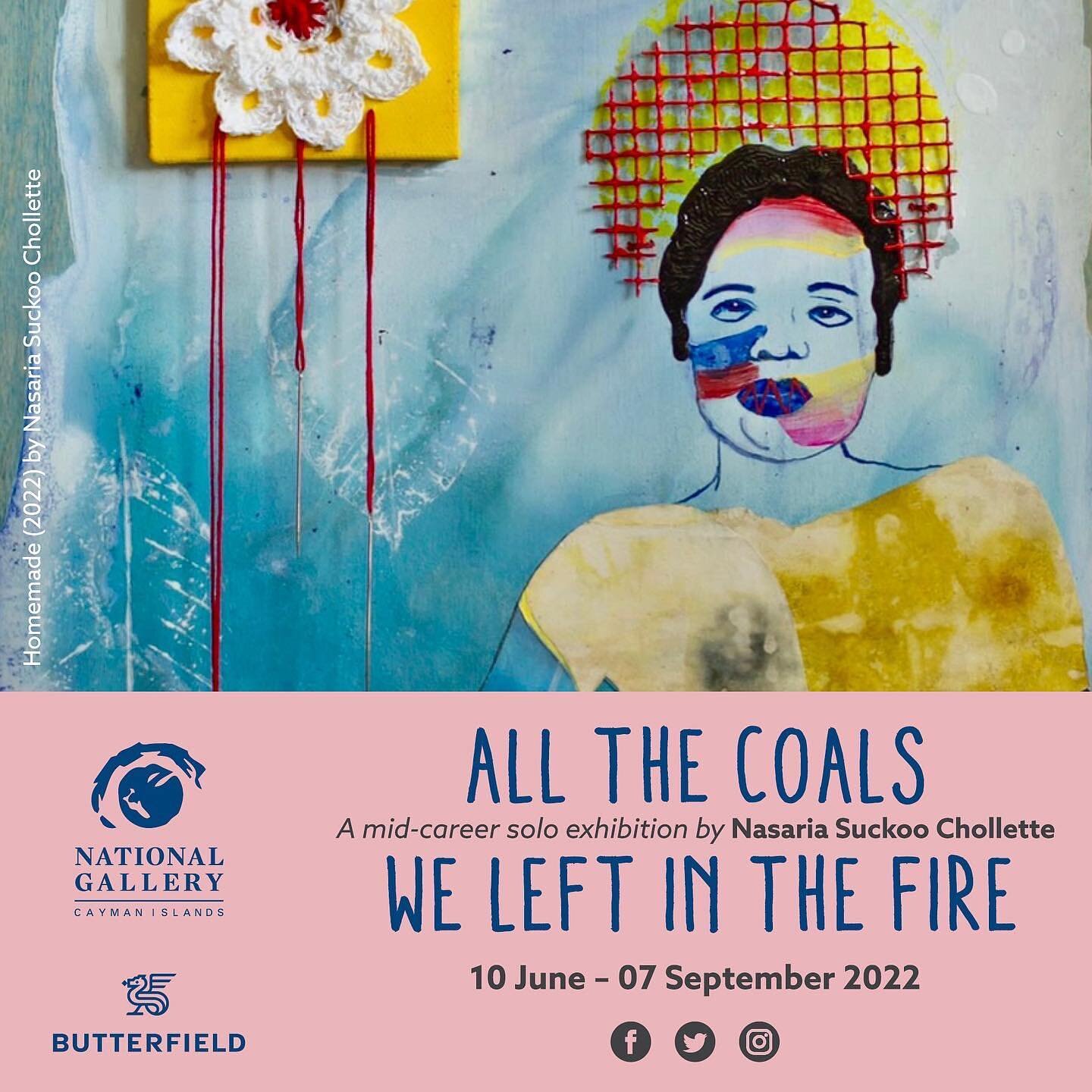 Back as a lead partner for @caymanartweek, the National Gallery of the Cayman Islands is delighted to launch two significant new exhibitions in time for CAW 2022. &lsquo;All the Coals We Left in the Fire&rsquo; is a mid career solo exhibition artist 